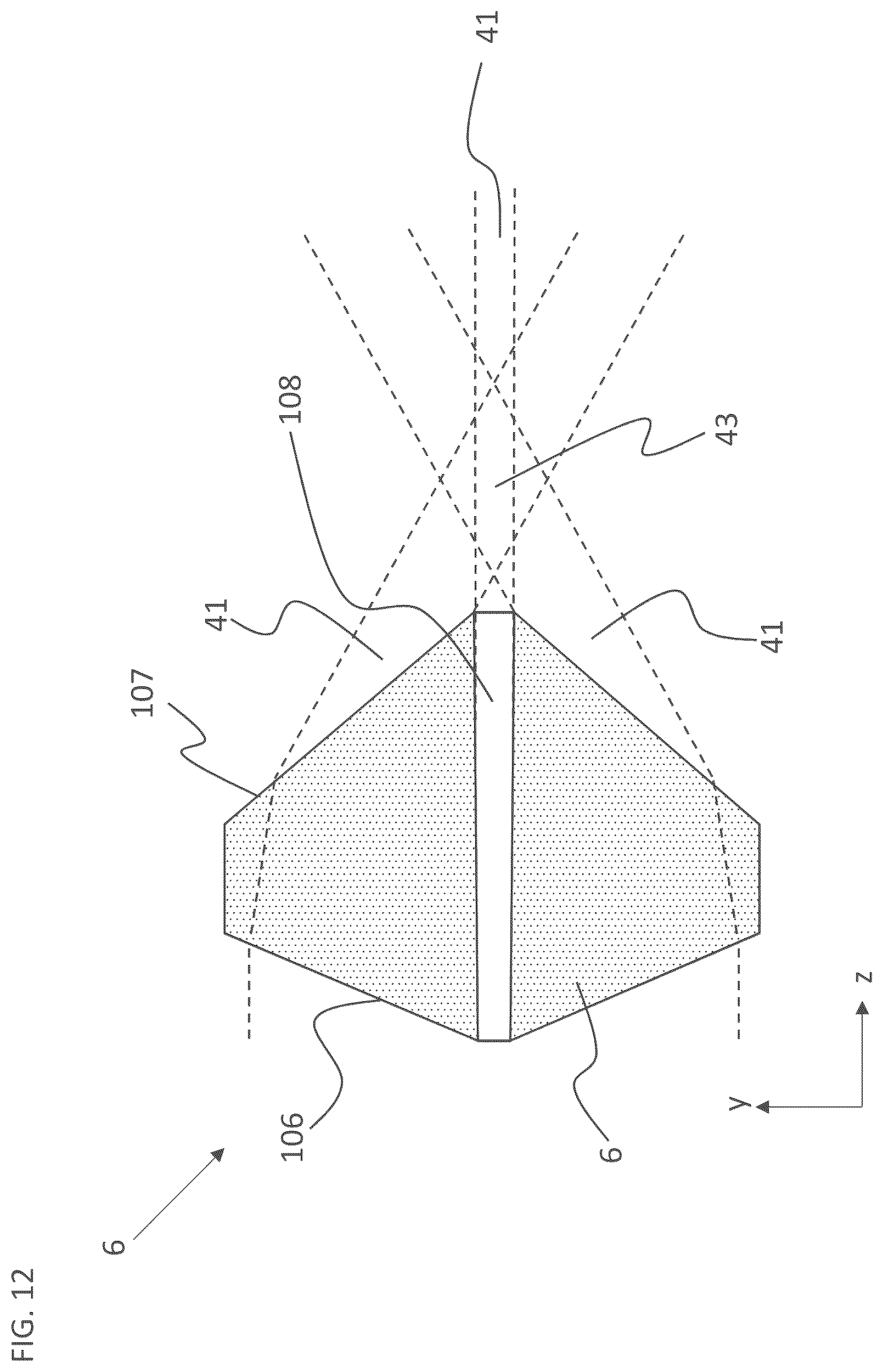 Patent US12311469 Figure 12 – Methods and devices for introducing separation lines into transparent brittle fracturing materials