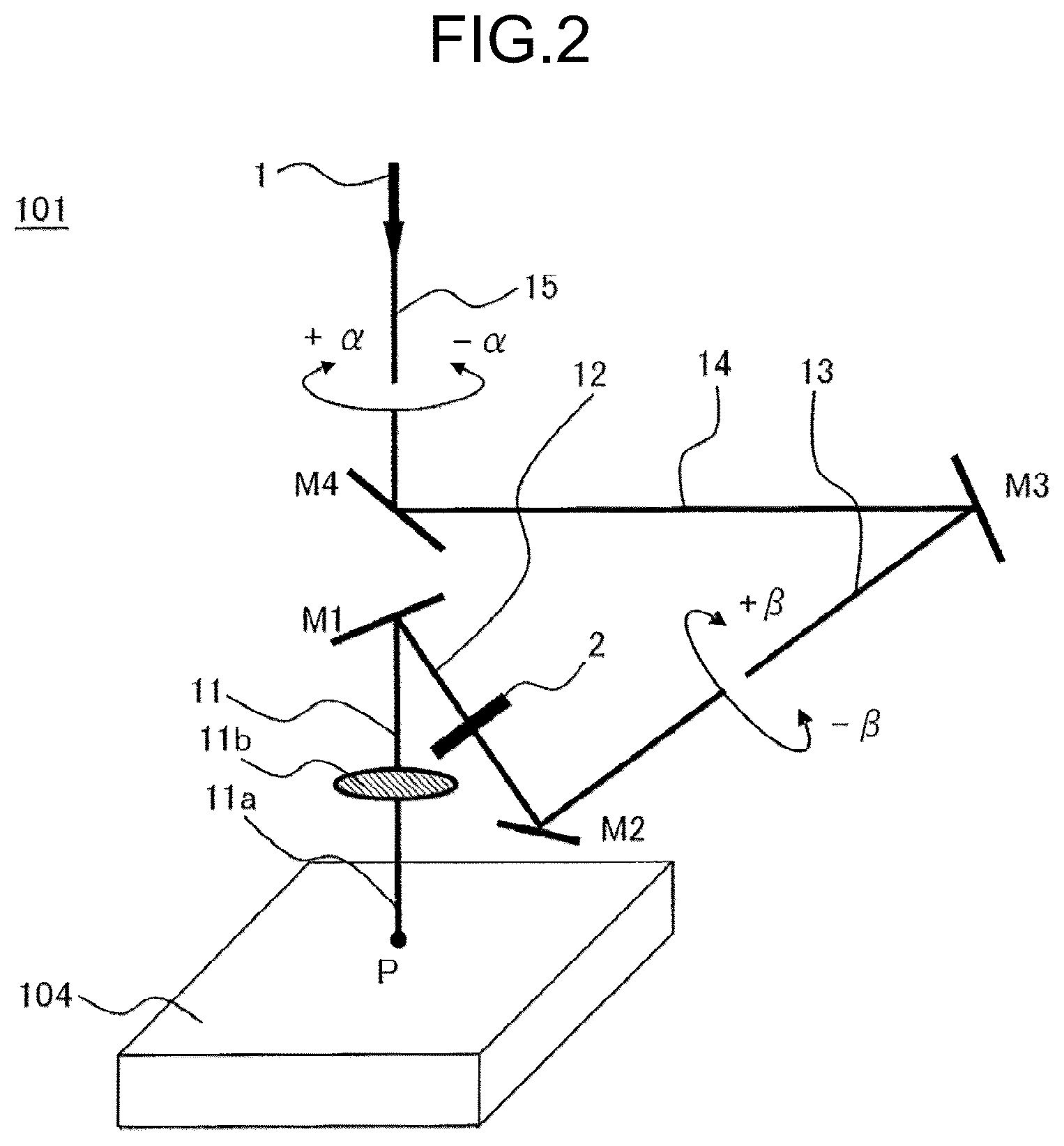 Patent US12311472 Figure 2 – Machining head and three-dimensional laser processing machine using the machining head