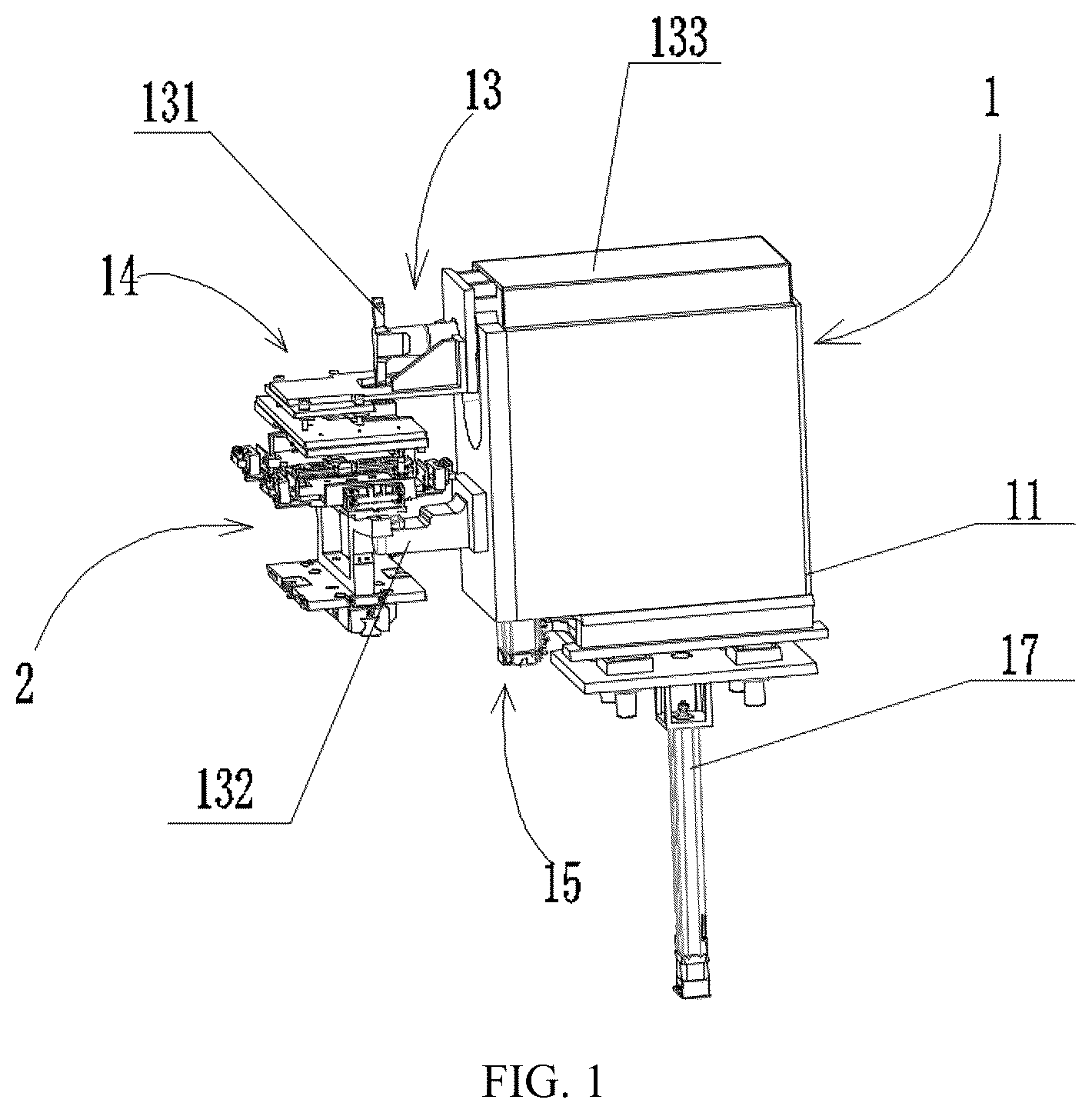 Patent US12311476 Figure 1 – Welding device and battery welding device