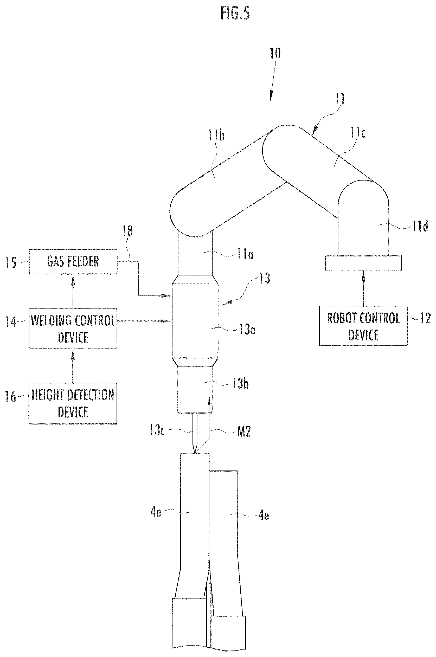 Patent US12311480 Figure 5 – Touch-start welding method between coils of different height and device thereof