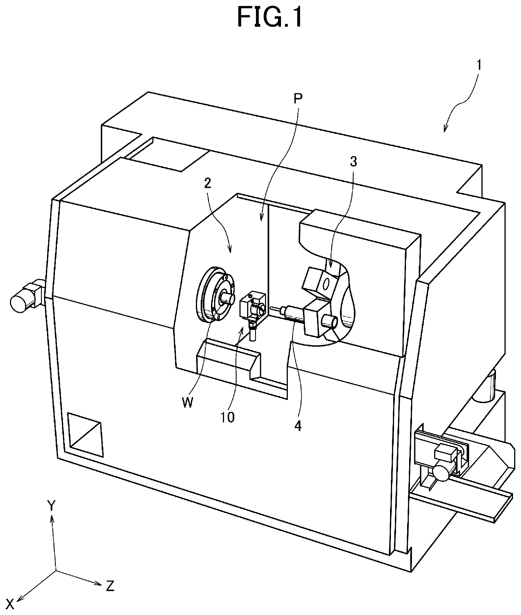 Patent US12311485 Figure 1 – Coolant supply device and machine tool