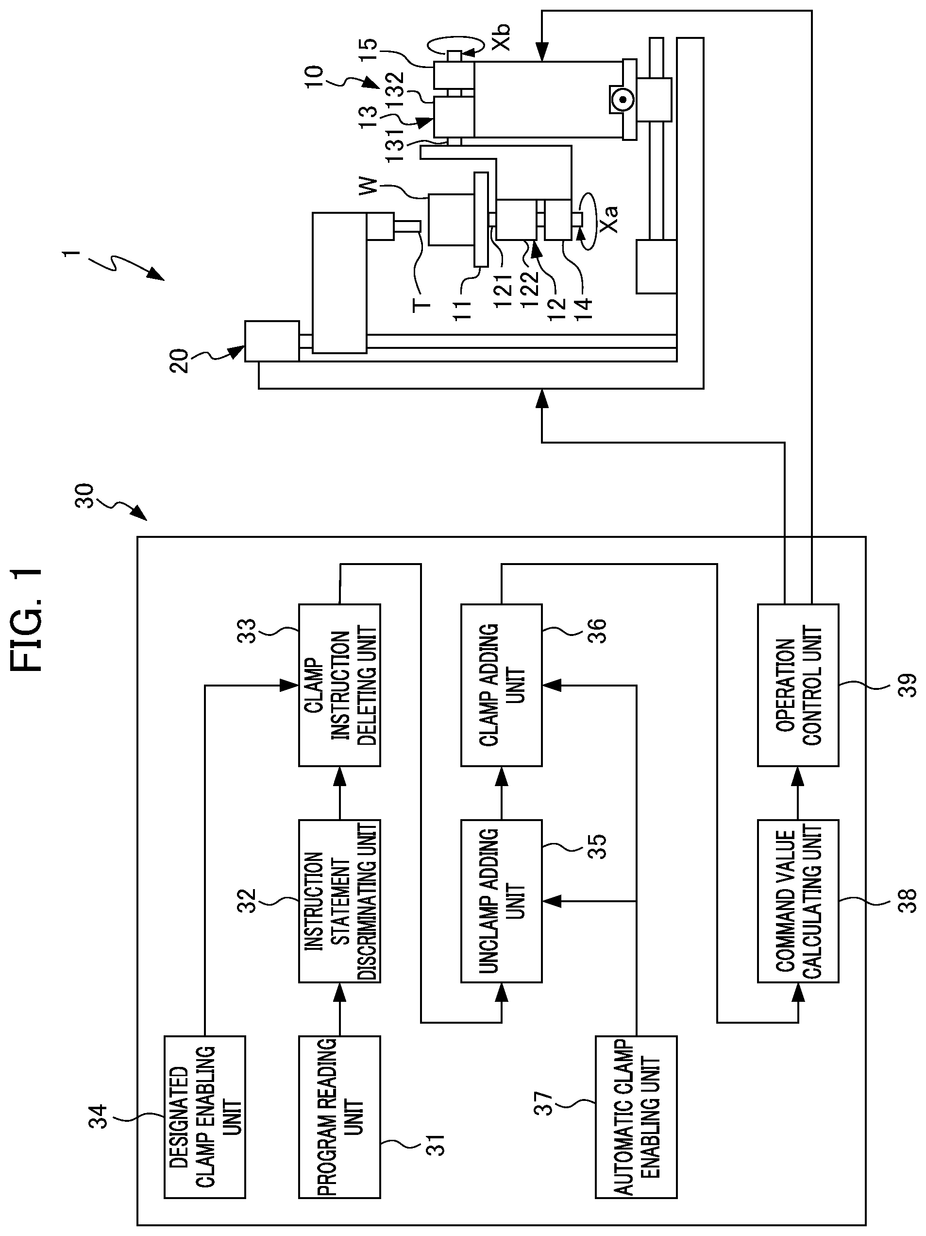 Patent US12311486 Figure 1 – Numerical controller and machining system