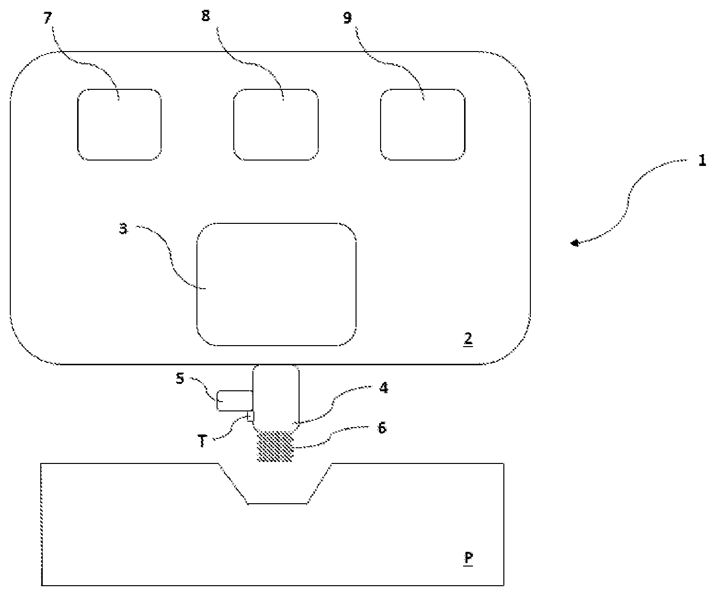 Patent US12311487 Figure 1 – Life detection system for machining tools