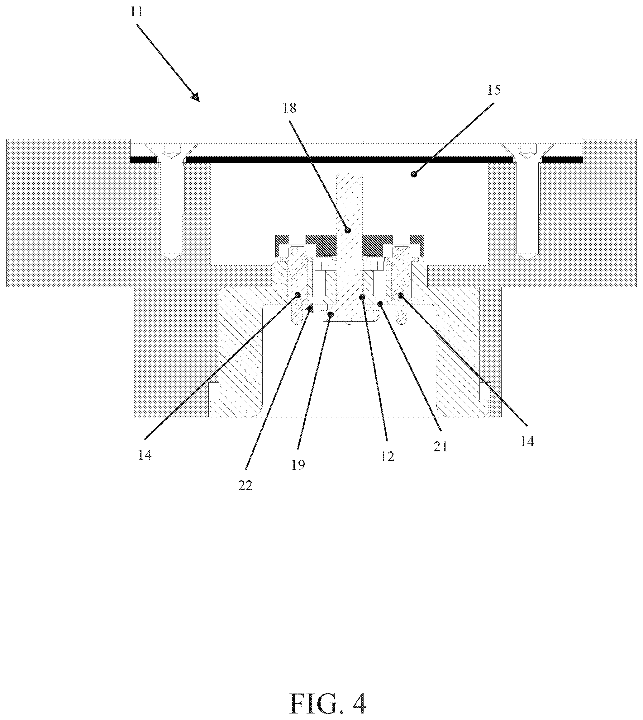 Patent US12311488 Figure 4 – Device for the automatic connection of a high speed spindle to a numerically controlled machine