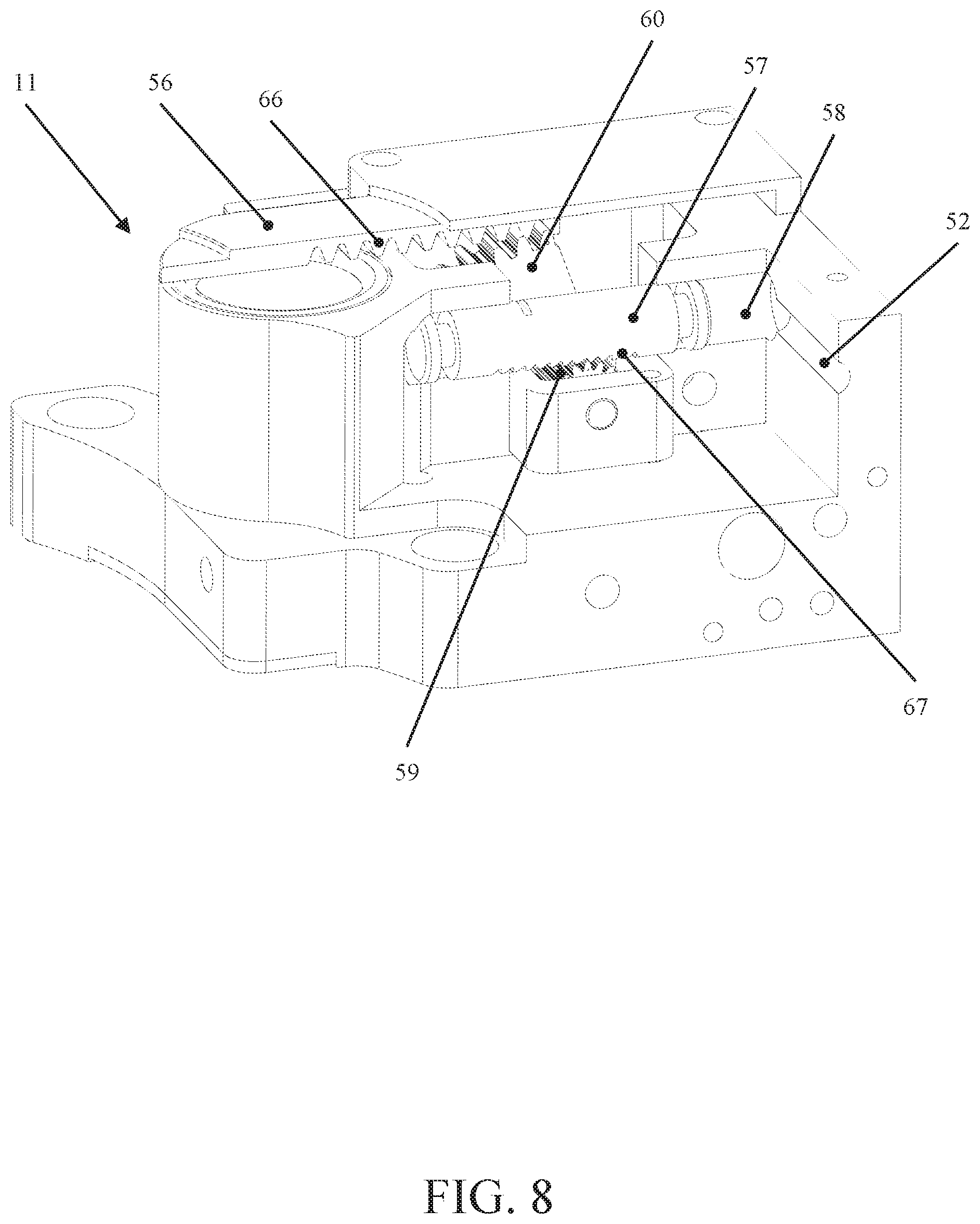 Patent US12311488 Figure 8 – Device for the automatic connection of a high speed spindle to a numerically controlled machine