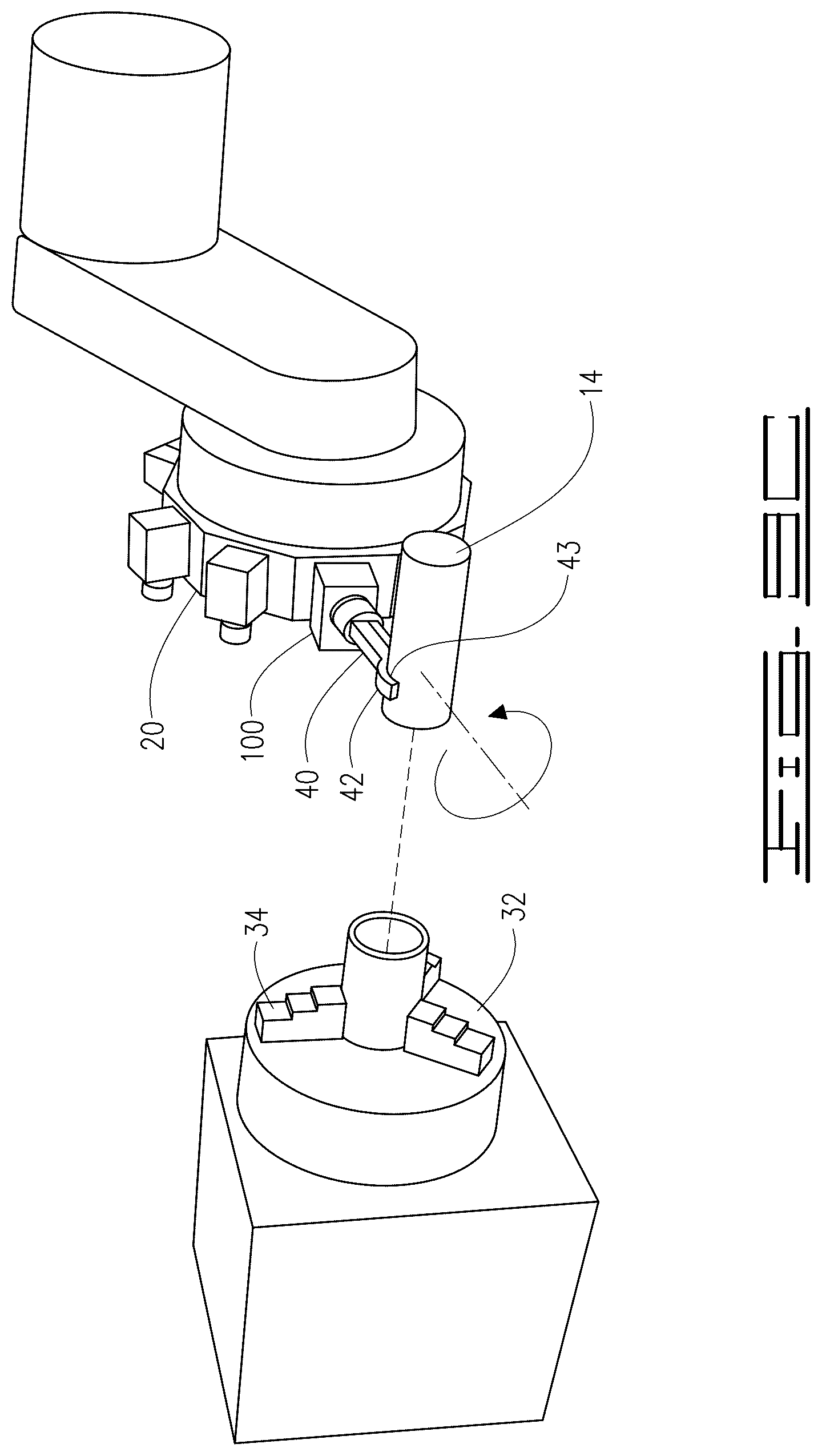 Patent US12311489 Figure 11 – Handling tool