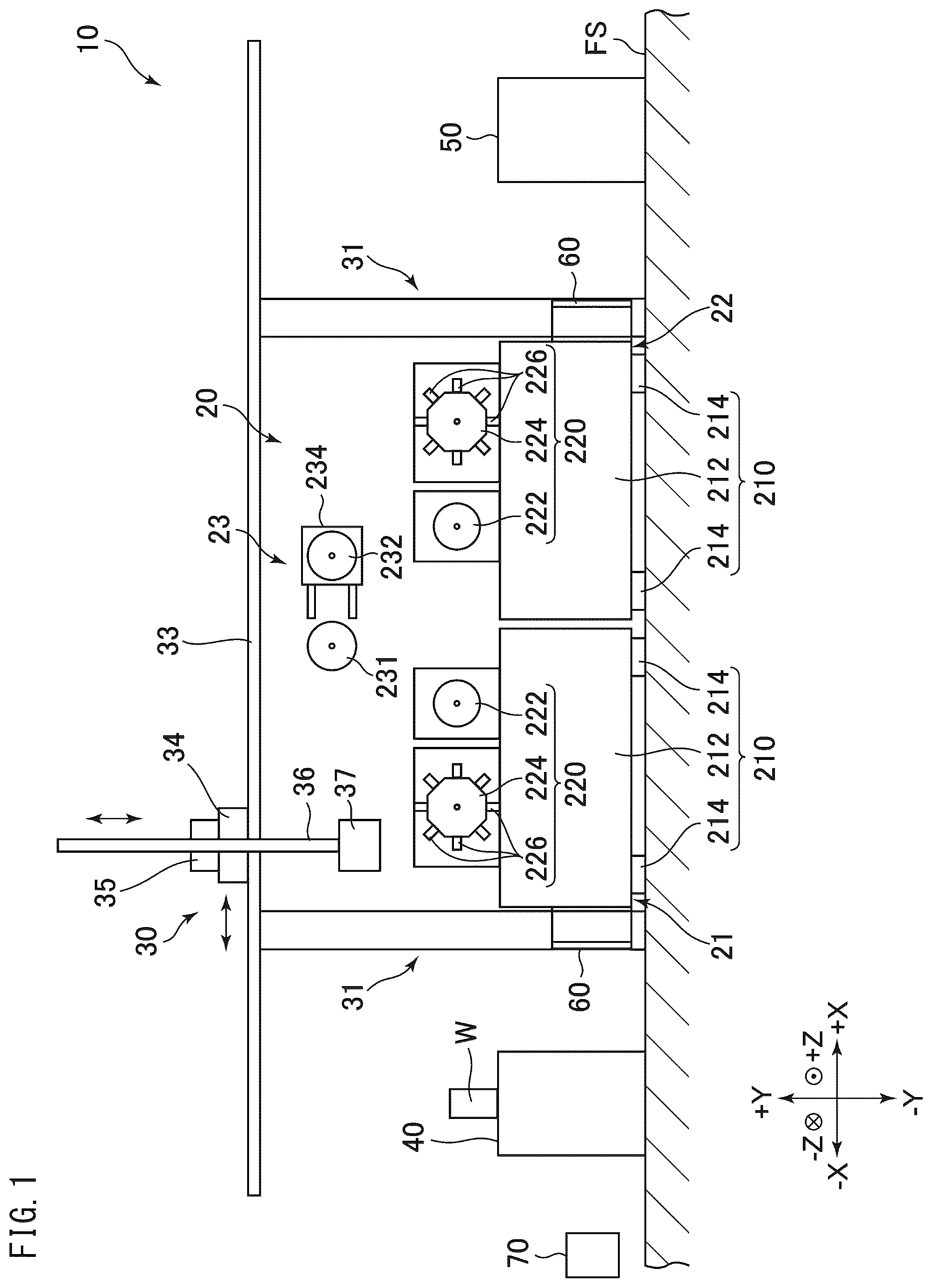 Patent US12311490 Figure 1 – Machine tool system