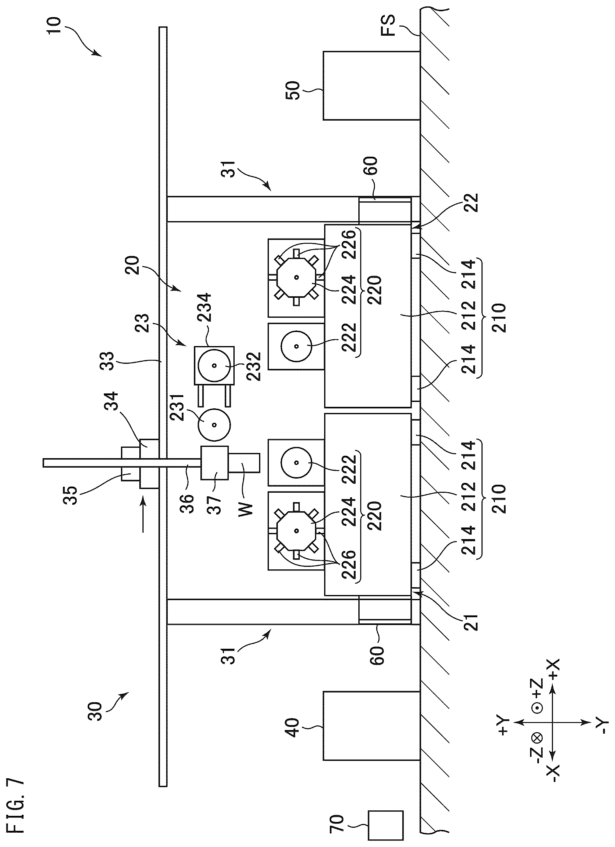 Patent US12311490 Figure 7 – Machine tool system