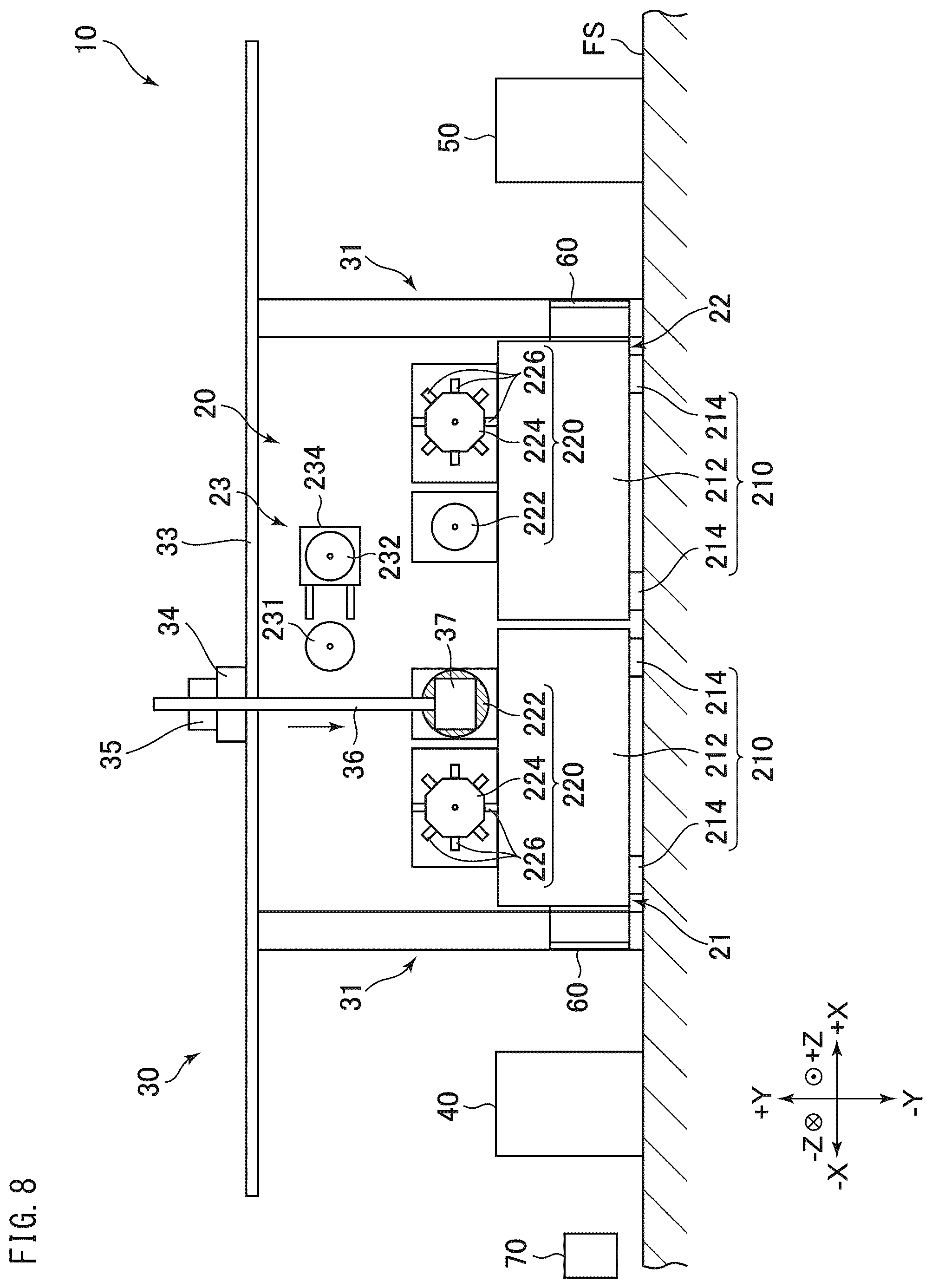 Patent US12311490 Figure 8 – Machine tool system