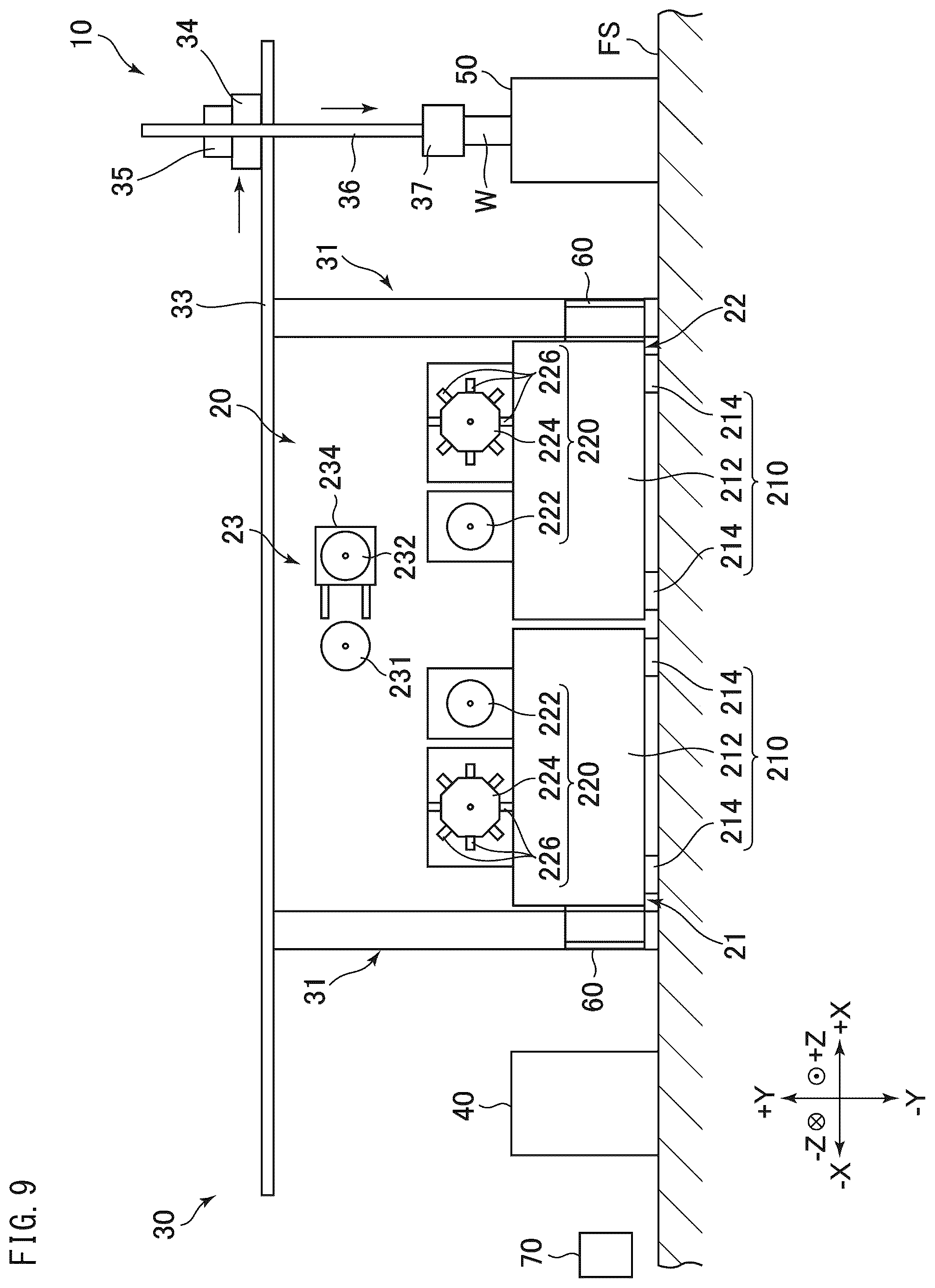 Patent US12311490 Figure 9 – Machine tool system