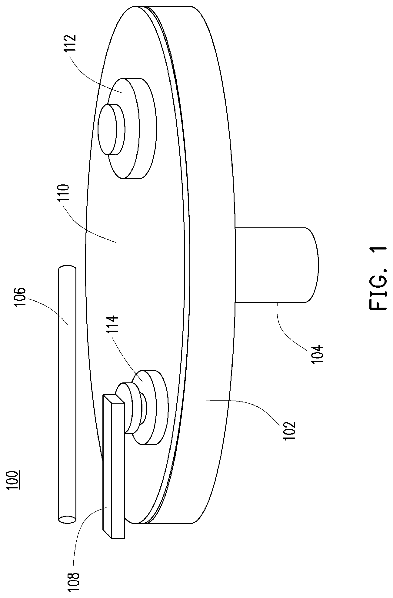 Patent US12311498 Figure 1 – Monolithic platen