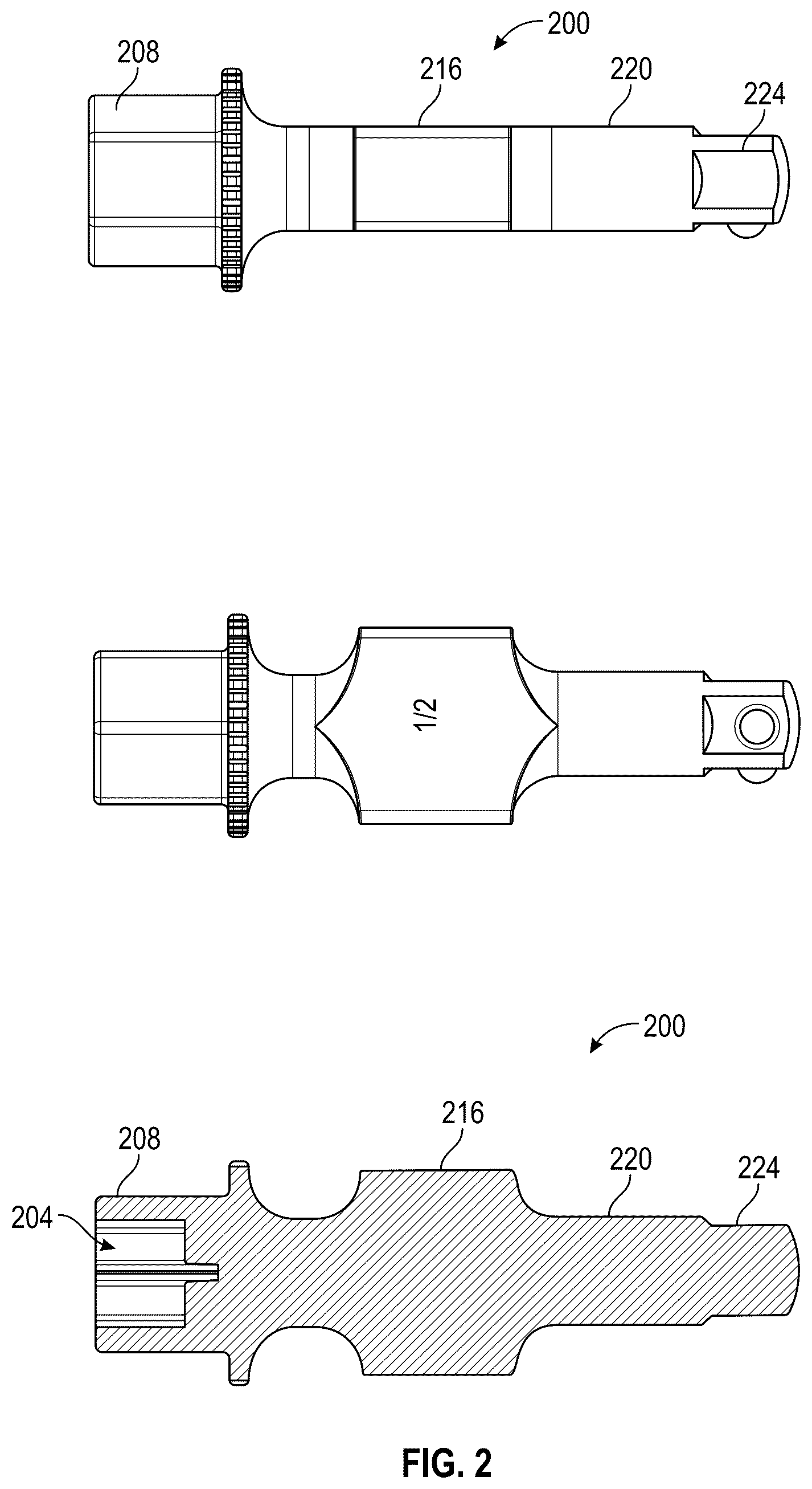 Patent US12311507 Figure 2 – Screwdriver with a tool gripping flange