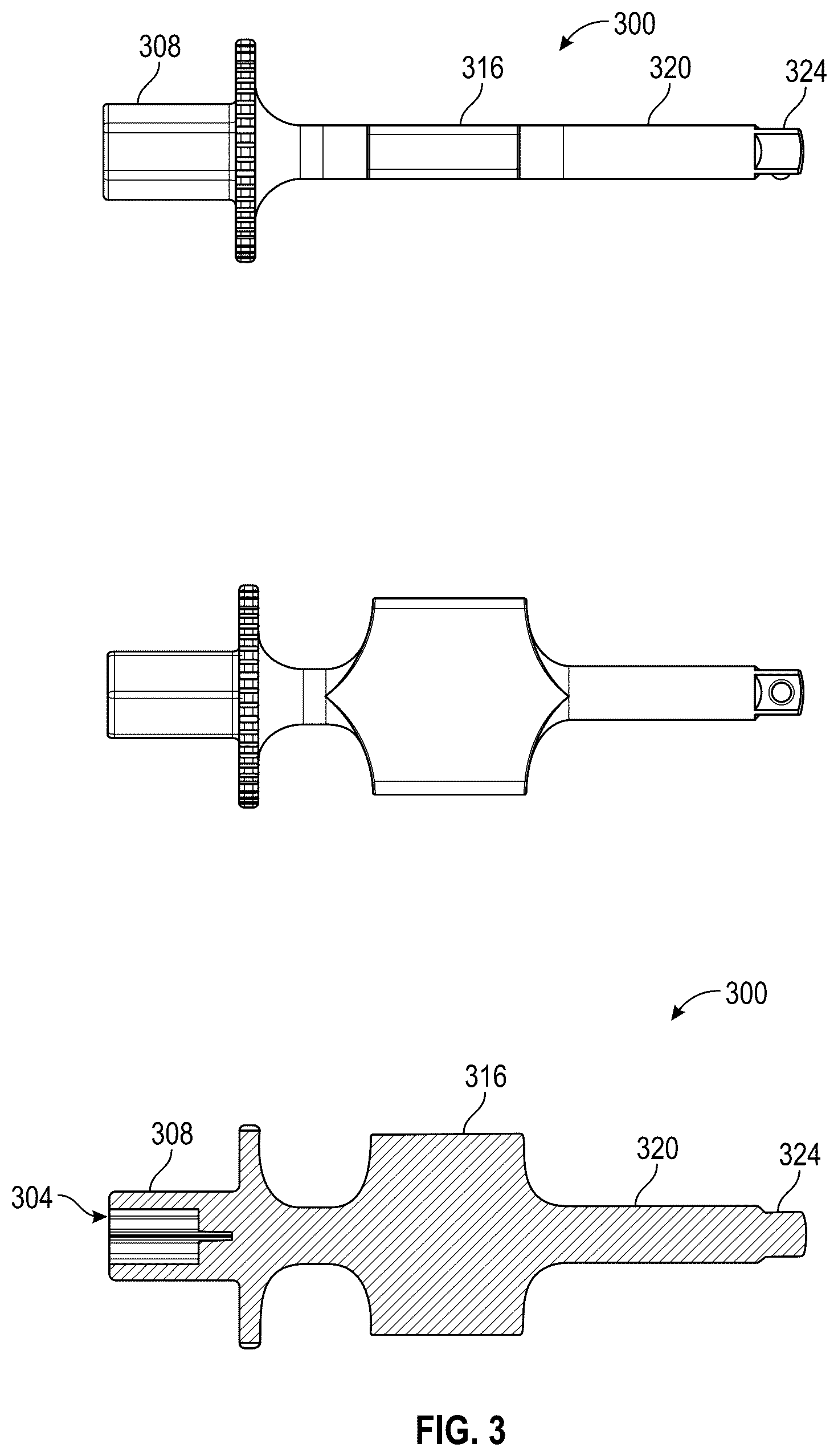 Patent US12311507 Figure 3 – Screwdriver with a tool gripping flange