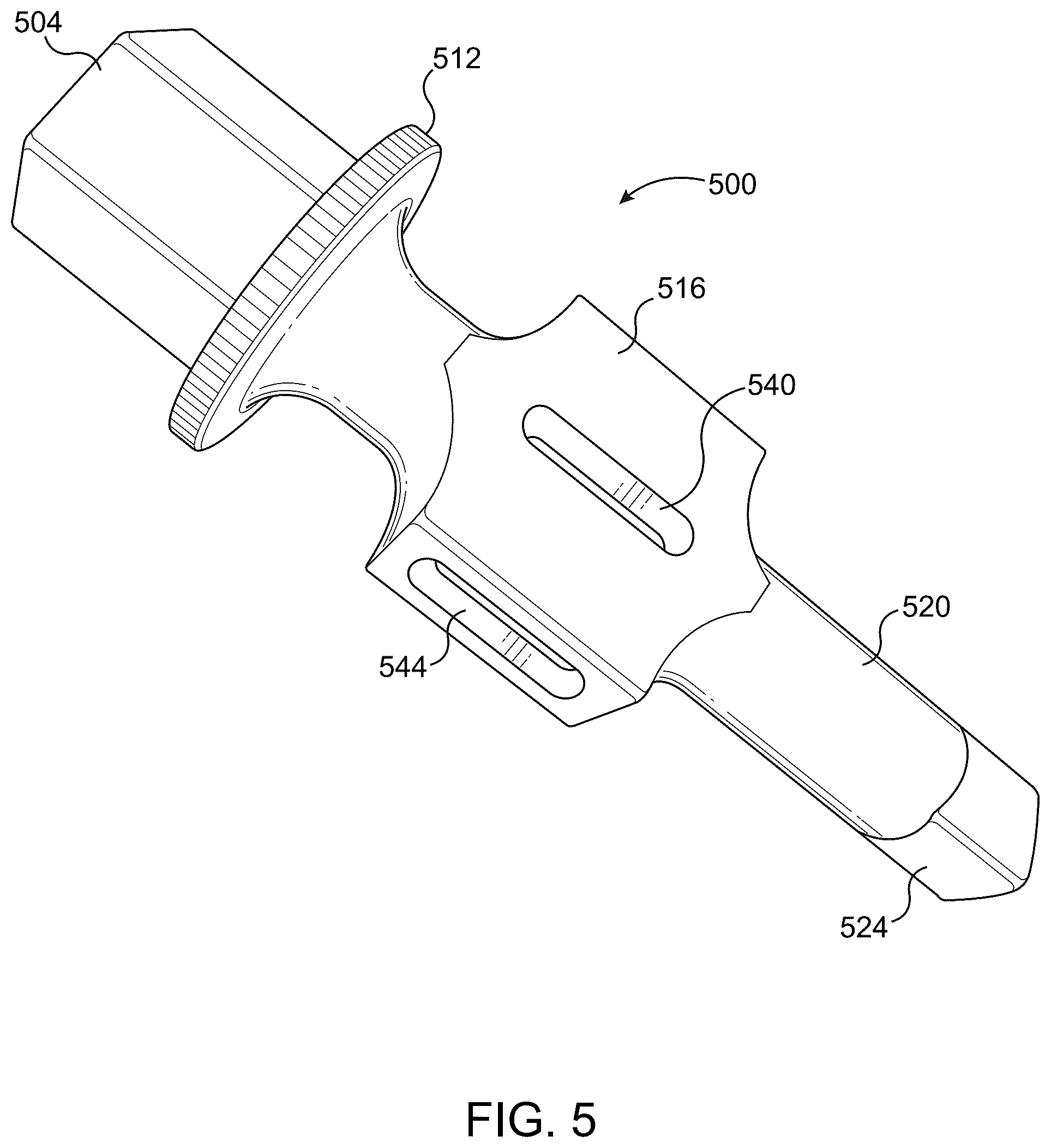 Patent US12311507 Figure 5 – Screwdriver with a tool gripping flange