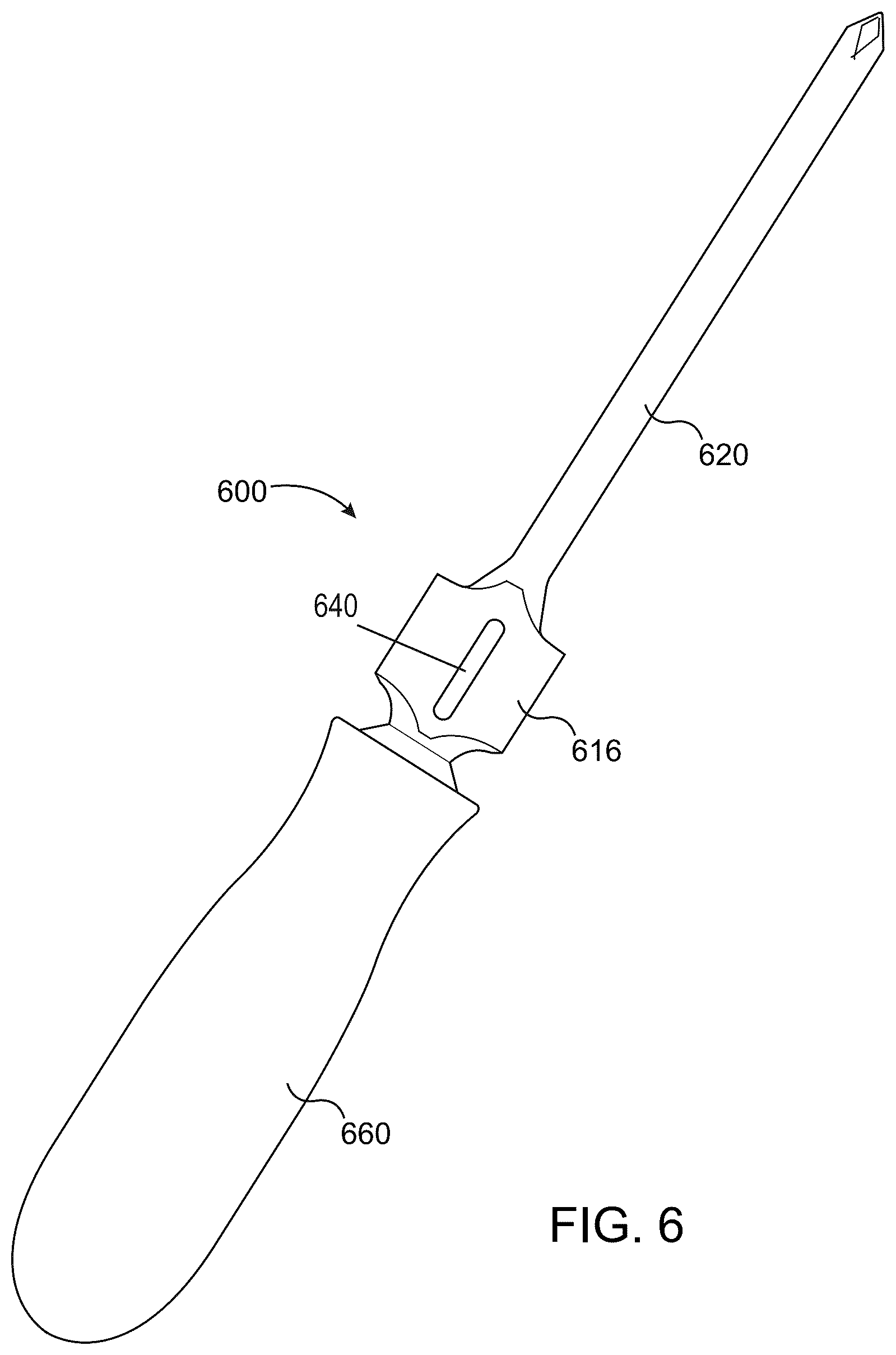 Patent US12311507 Figure 6 – Screwdriver with a tool gripping flange