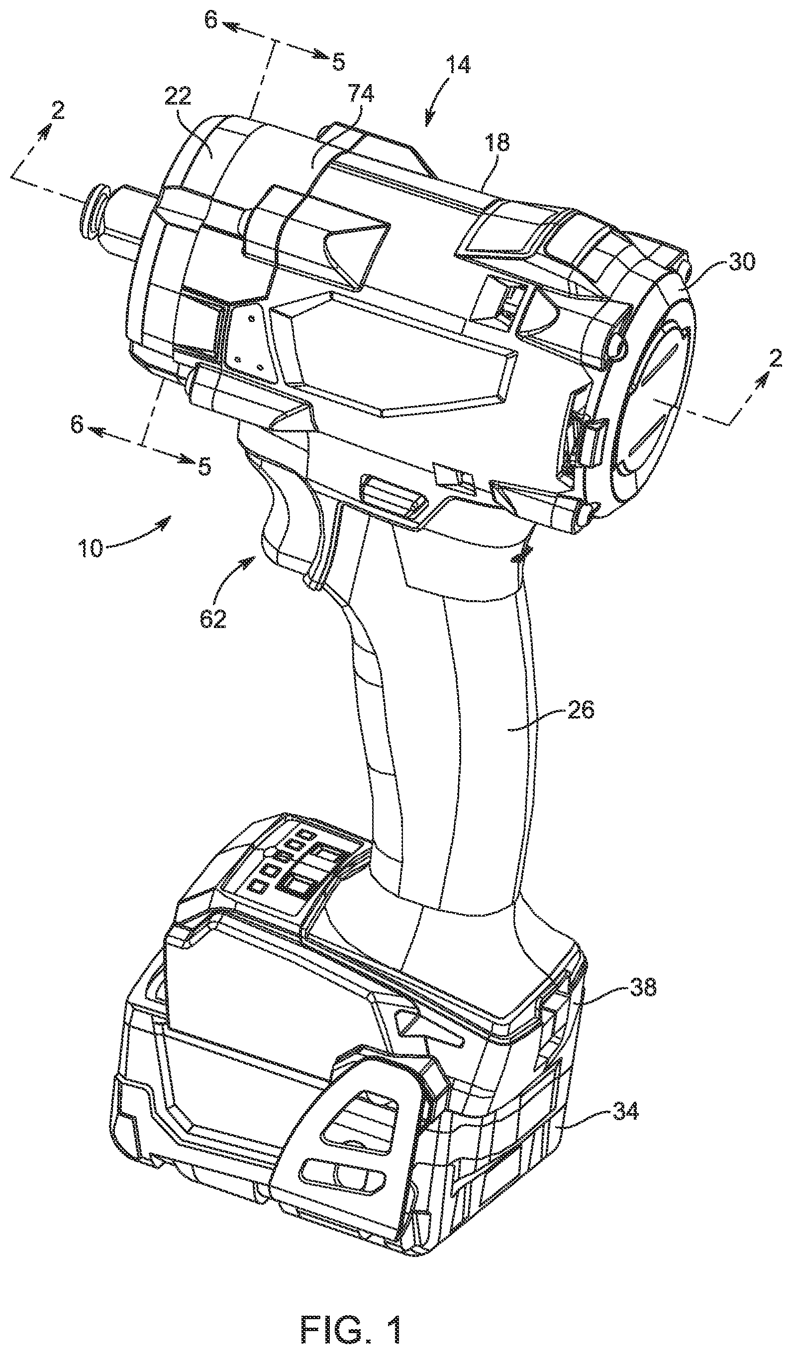 Patent US12311508 Figure 1 – Impact tool and anvil