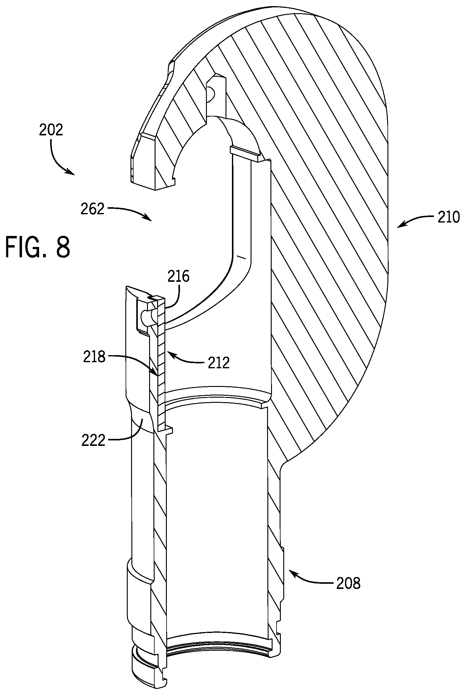 Patent US12311513 Figure 7 – Ram guide for a crimper