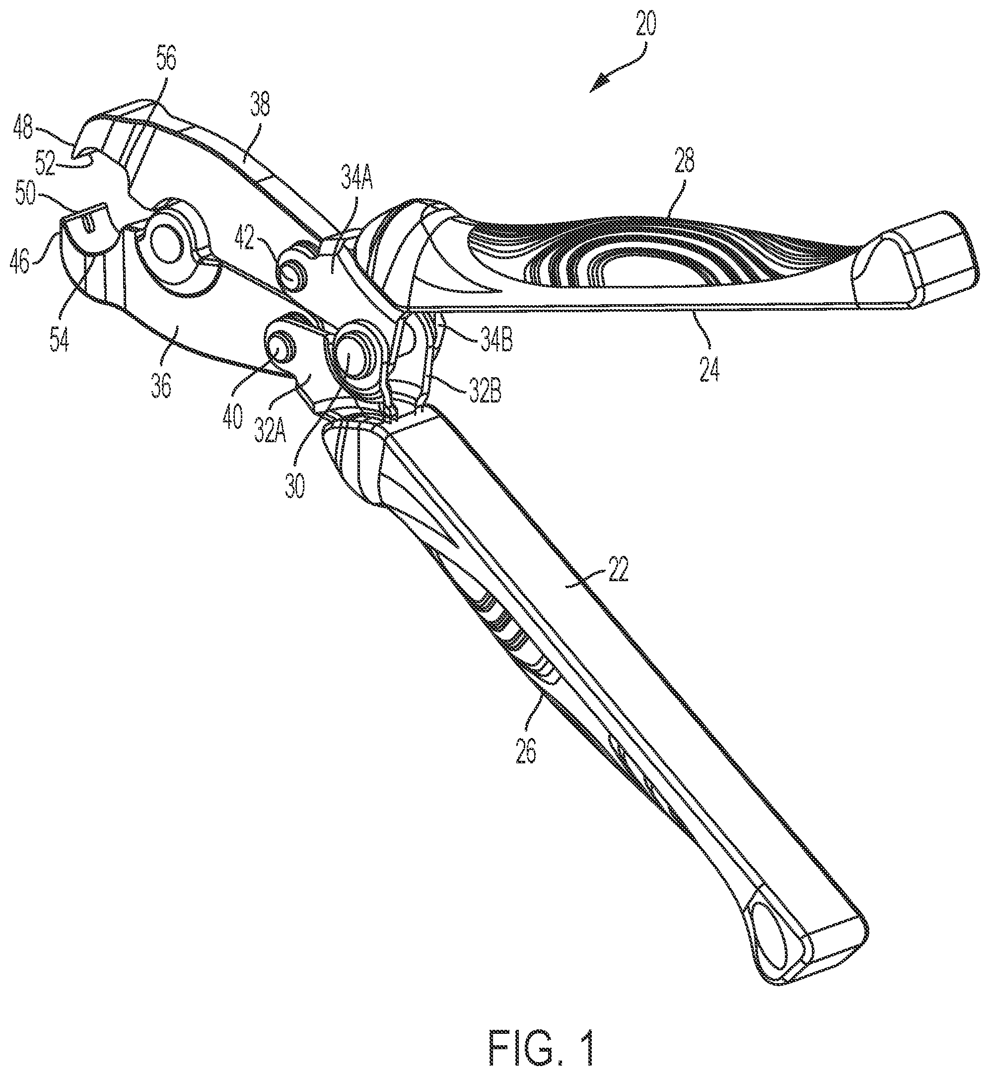 Patent US12311515 Figure 1 – Cutting tool for band clamp