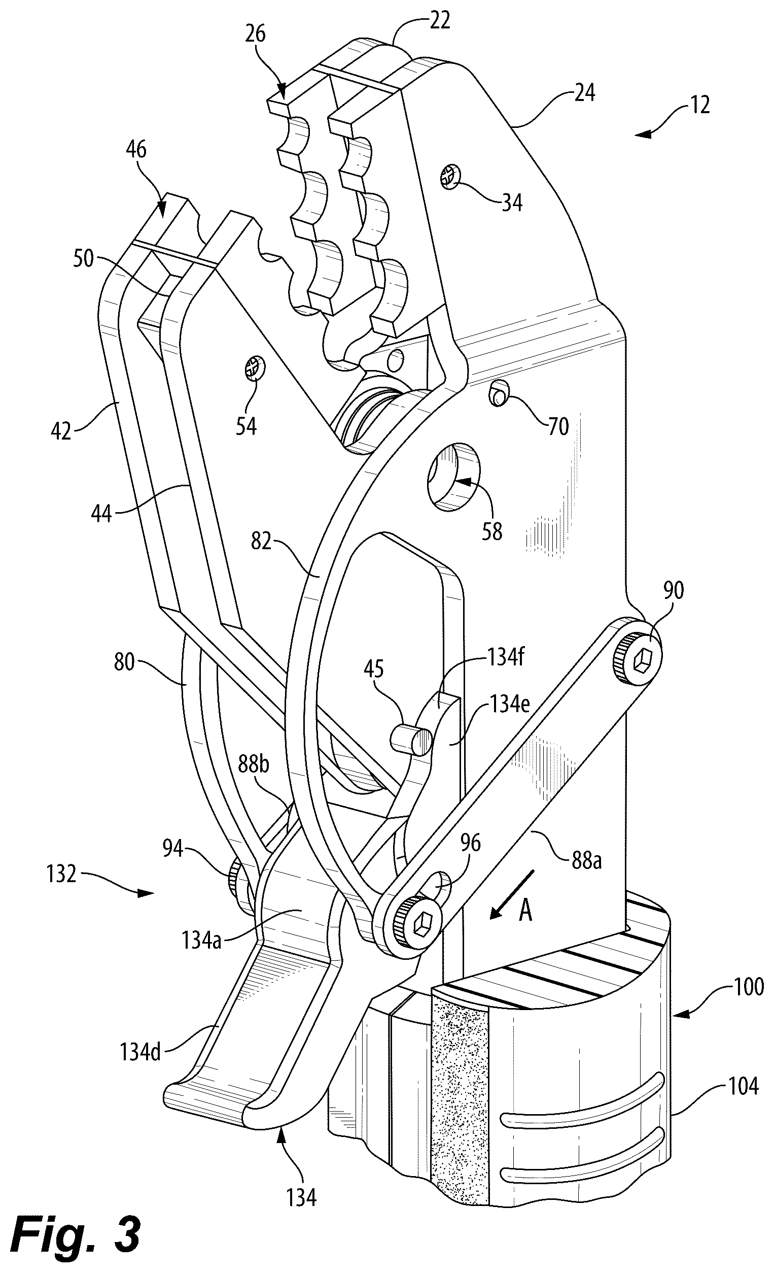 Patent US12311521 Figure 3 – Tool with multi-stage trigger