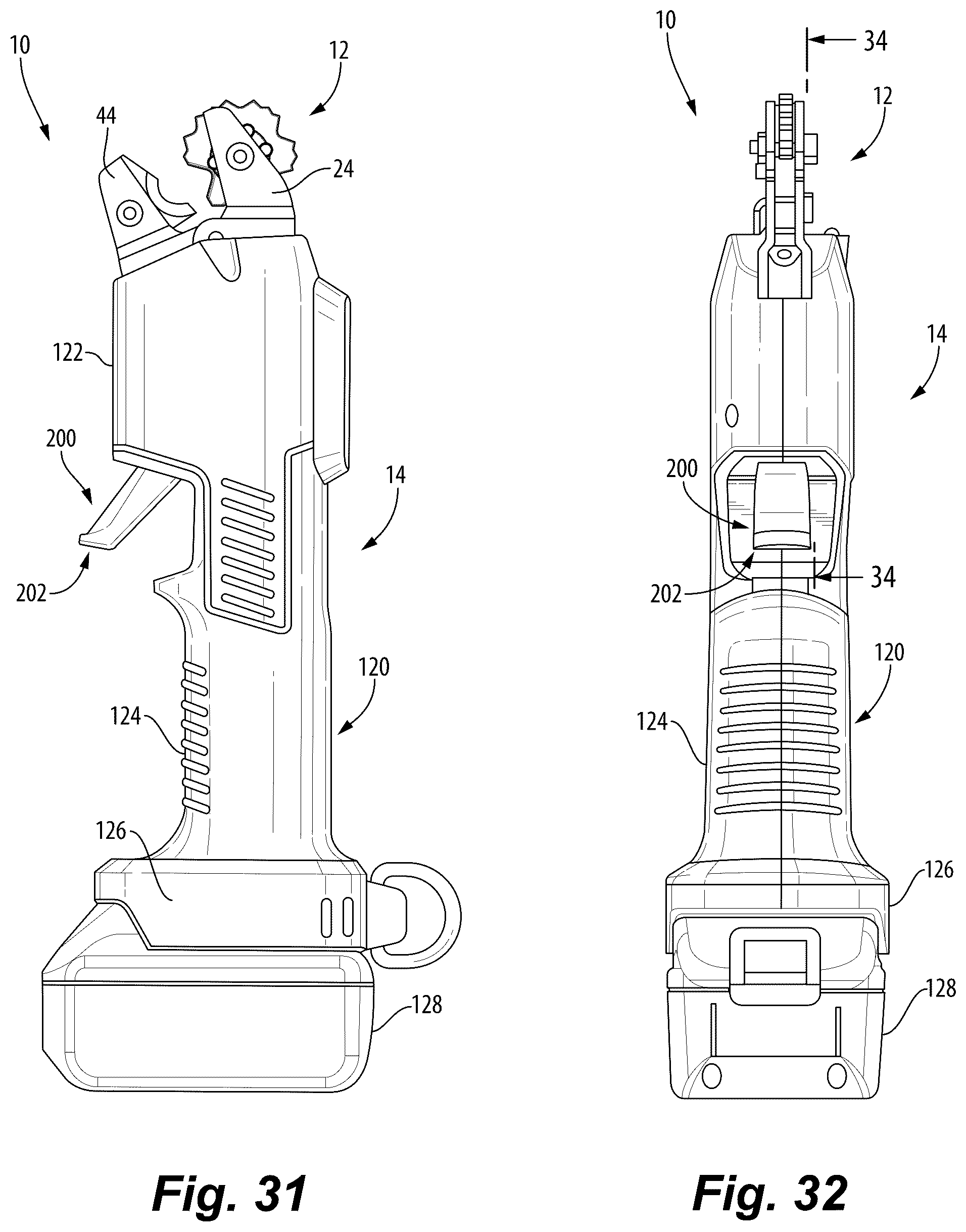 Patent US12311521 Figure 19 – Tool with multi-stage trigger