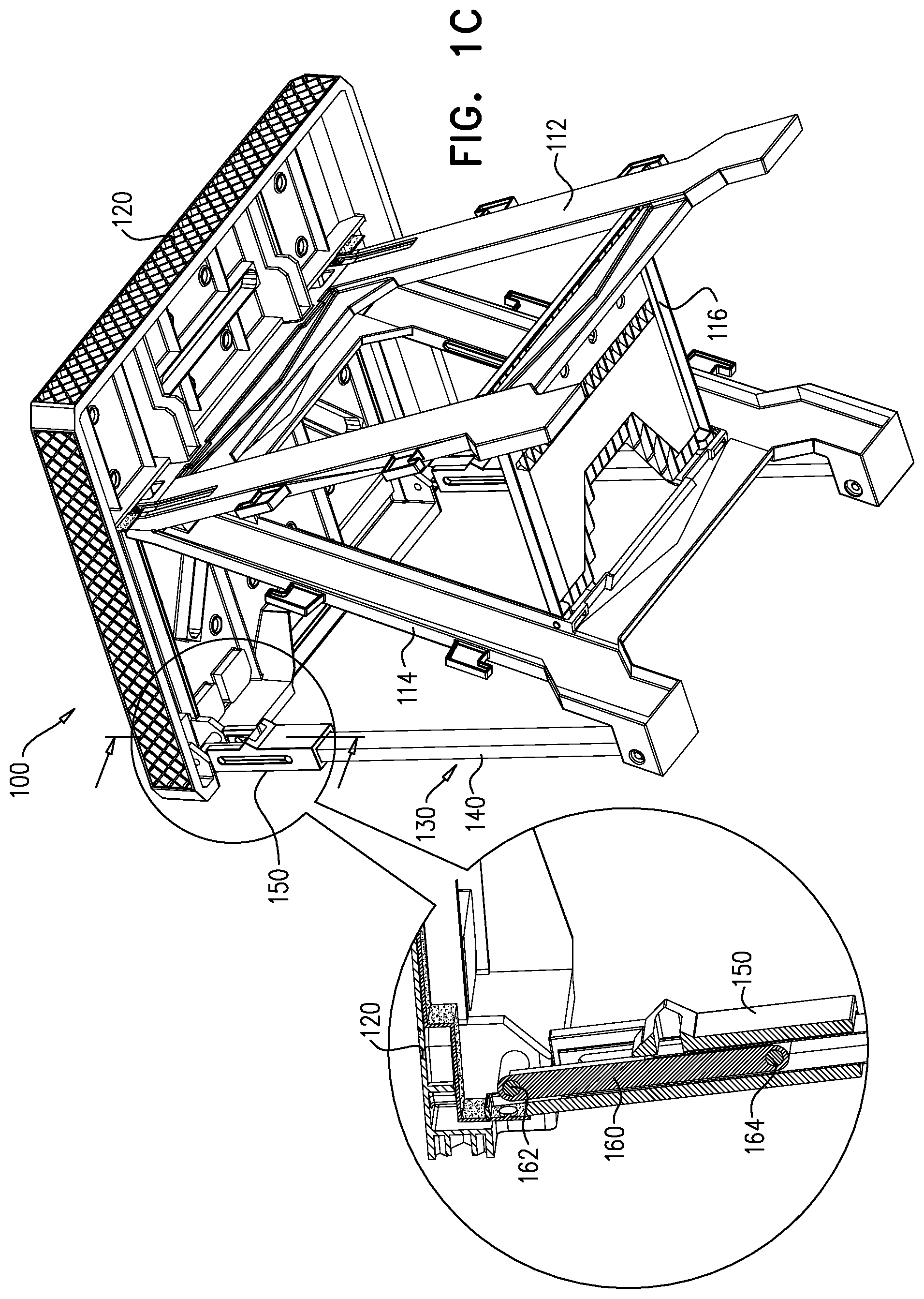 Patent US12311524 Figure 3 – Convertible sawhorse and worktable