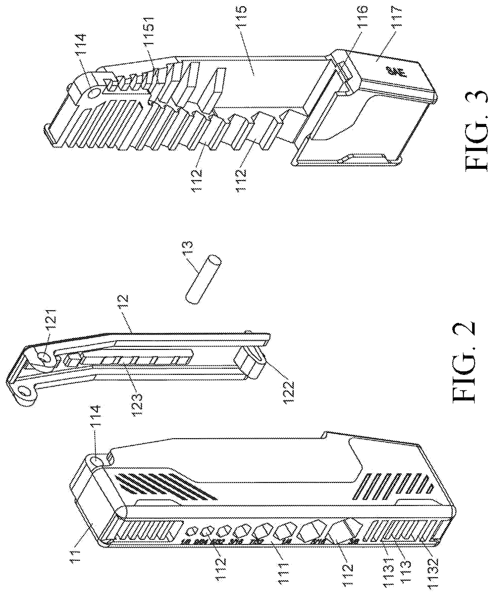 Patent US12311525 Figure 2 – Hand tool holder structure
