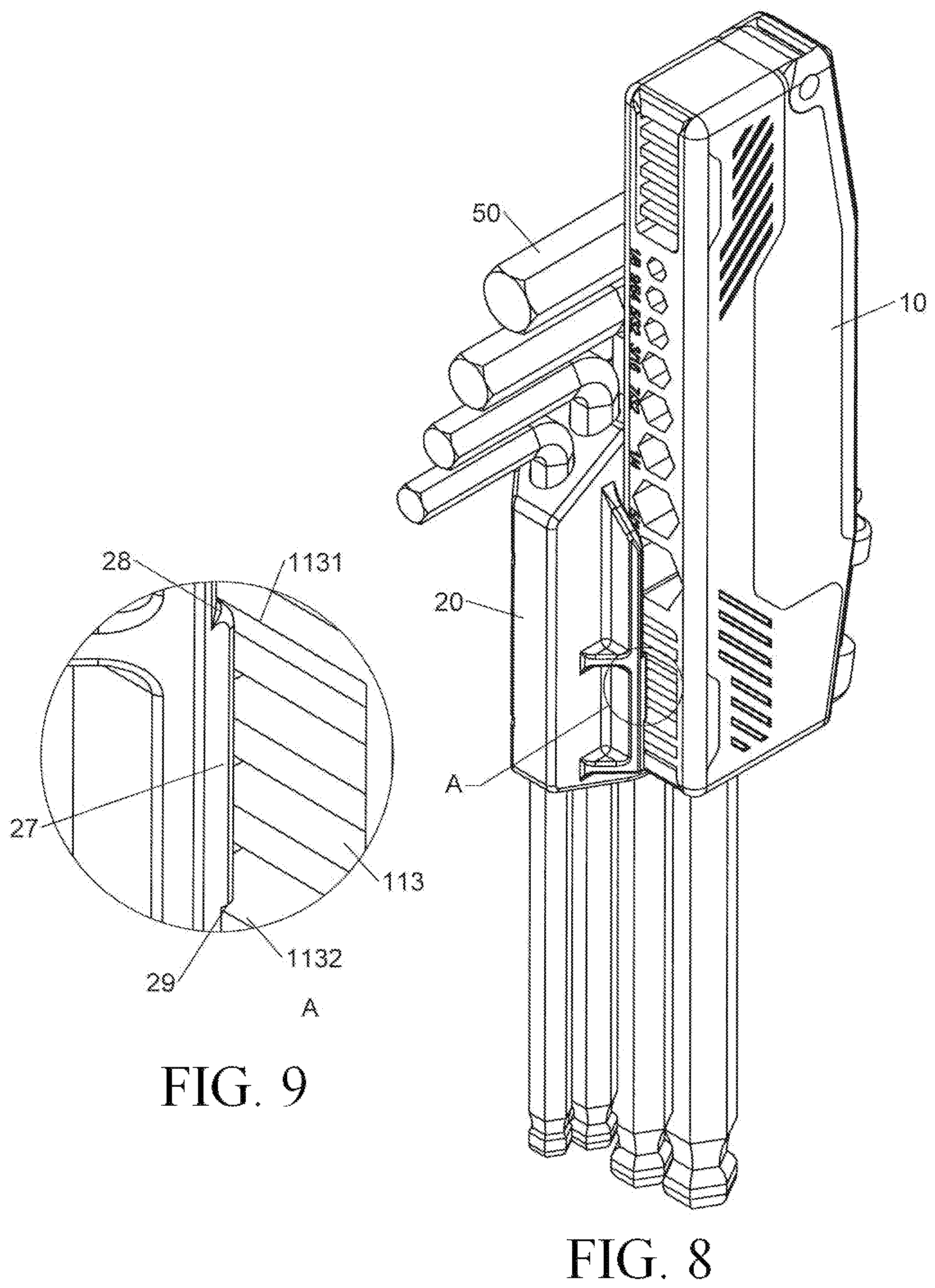 Patent US12311525 Figure 5 – Hand tool holder structure