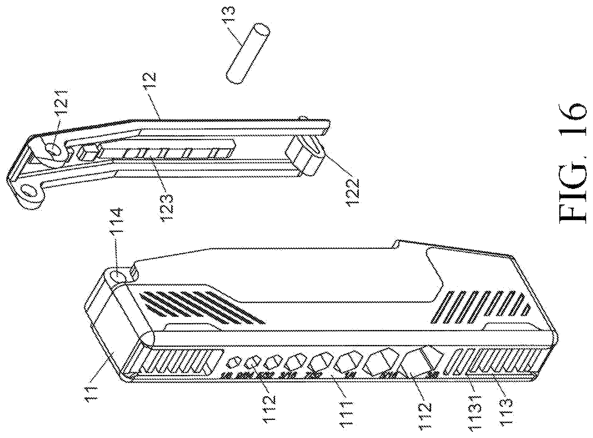Patent US12311525 Figure 12 – Hand tool holder structure