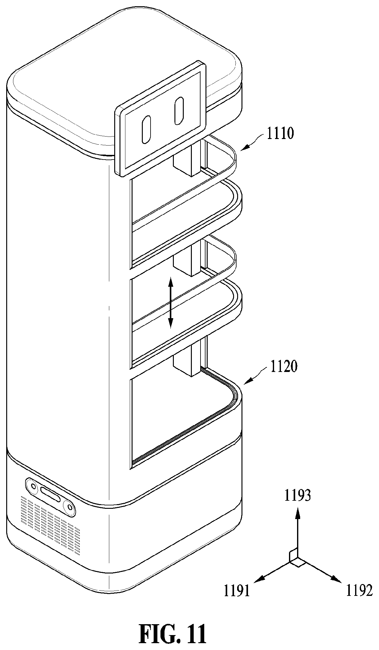 Patent US12311528 Figure 11 – Device and method of protecting item based on serving order