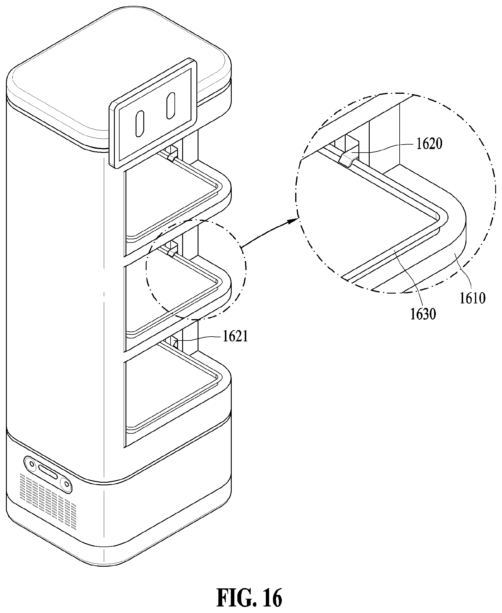 Patent US12311528 Figure 16 – Device and method of protecting item based on serving order