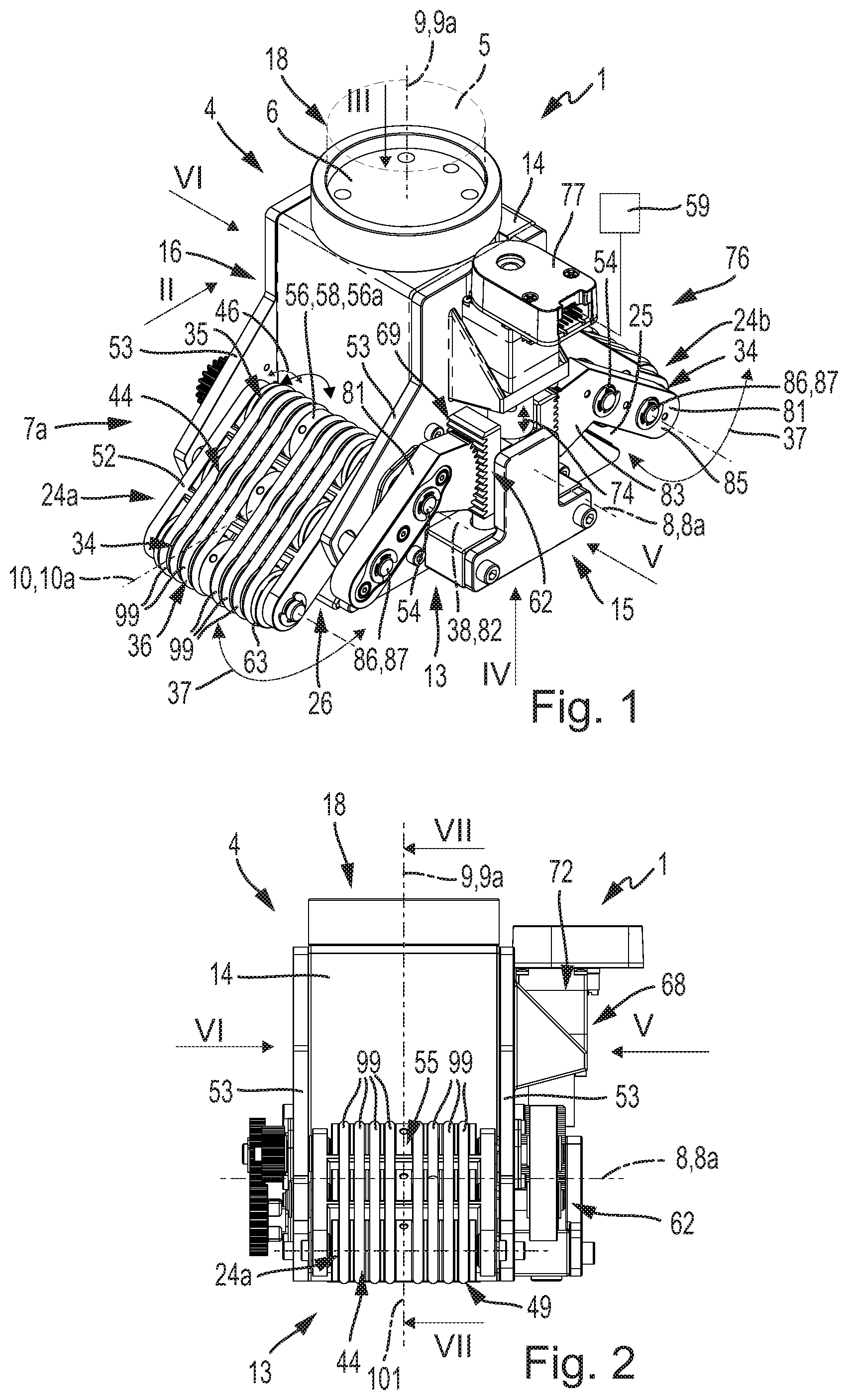 Patent US12311534 Figure 1 – Manipulating device and method for operation thereof