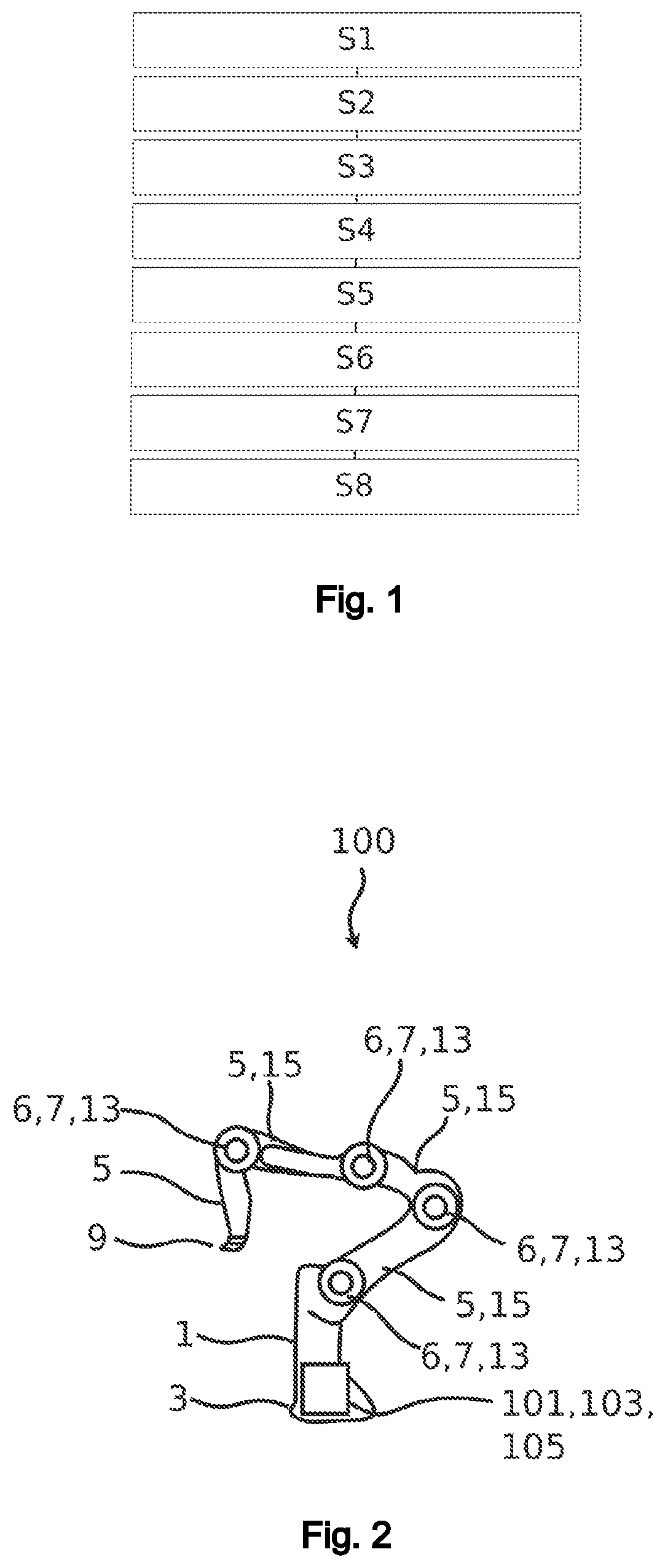 Patent US12311538 Figure 1 – Method for determining a weight and a center of gravity of a robot manipulator load