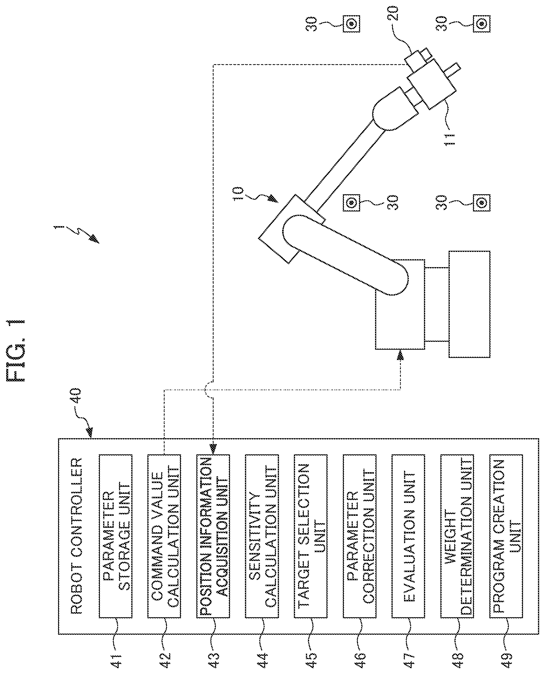 Patent US12311542 — Robot system — Figure 1