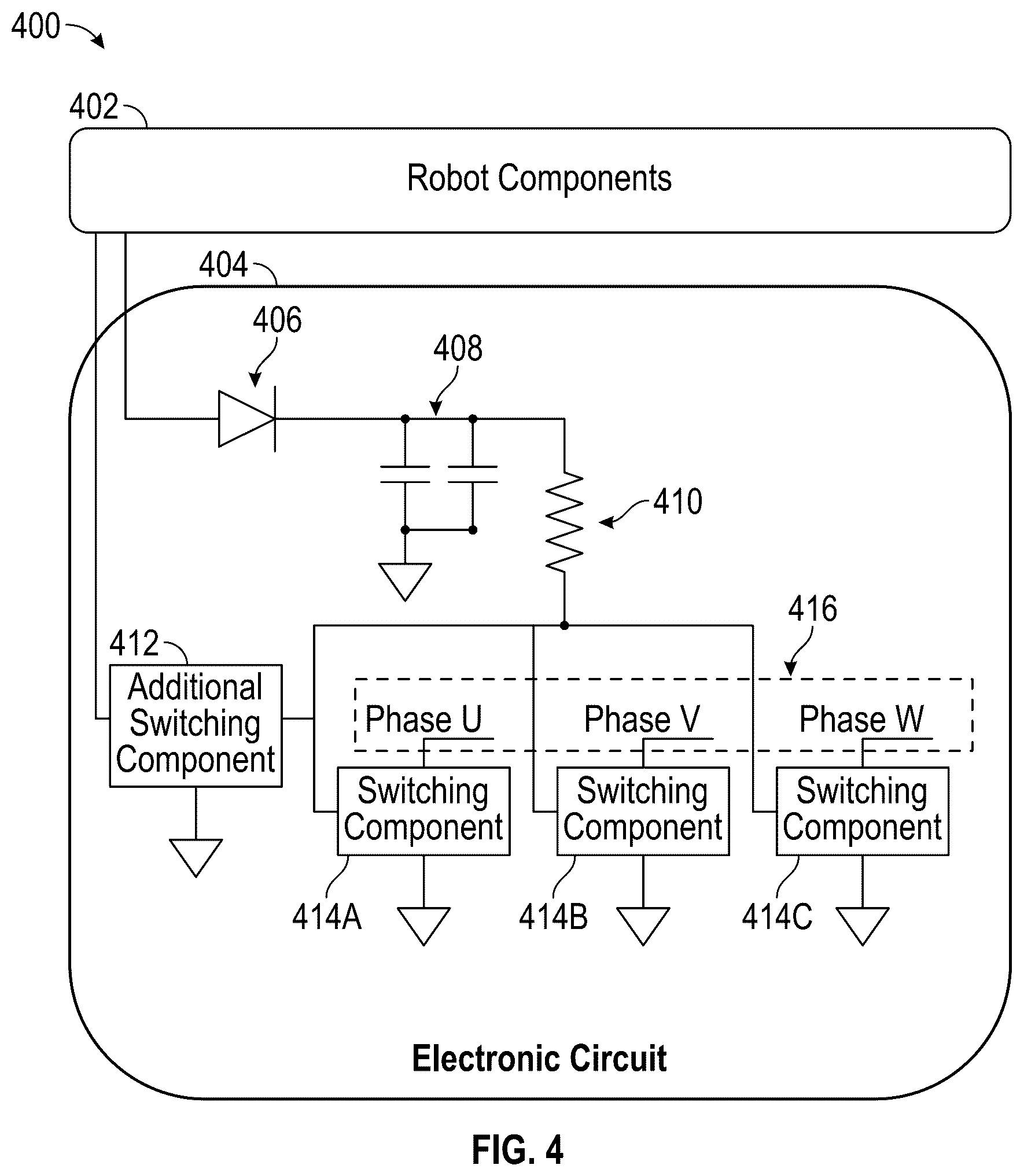 Patent US12311543 Figure 4 – Systems and methods for controlling movements of robotic actuators
