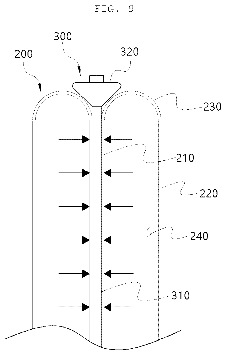 Patent US12311544 Figure 9 – Soft growing robot having folding type growing unit