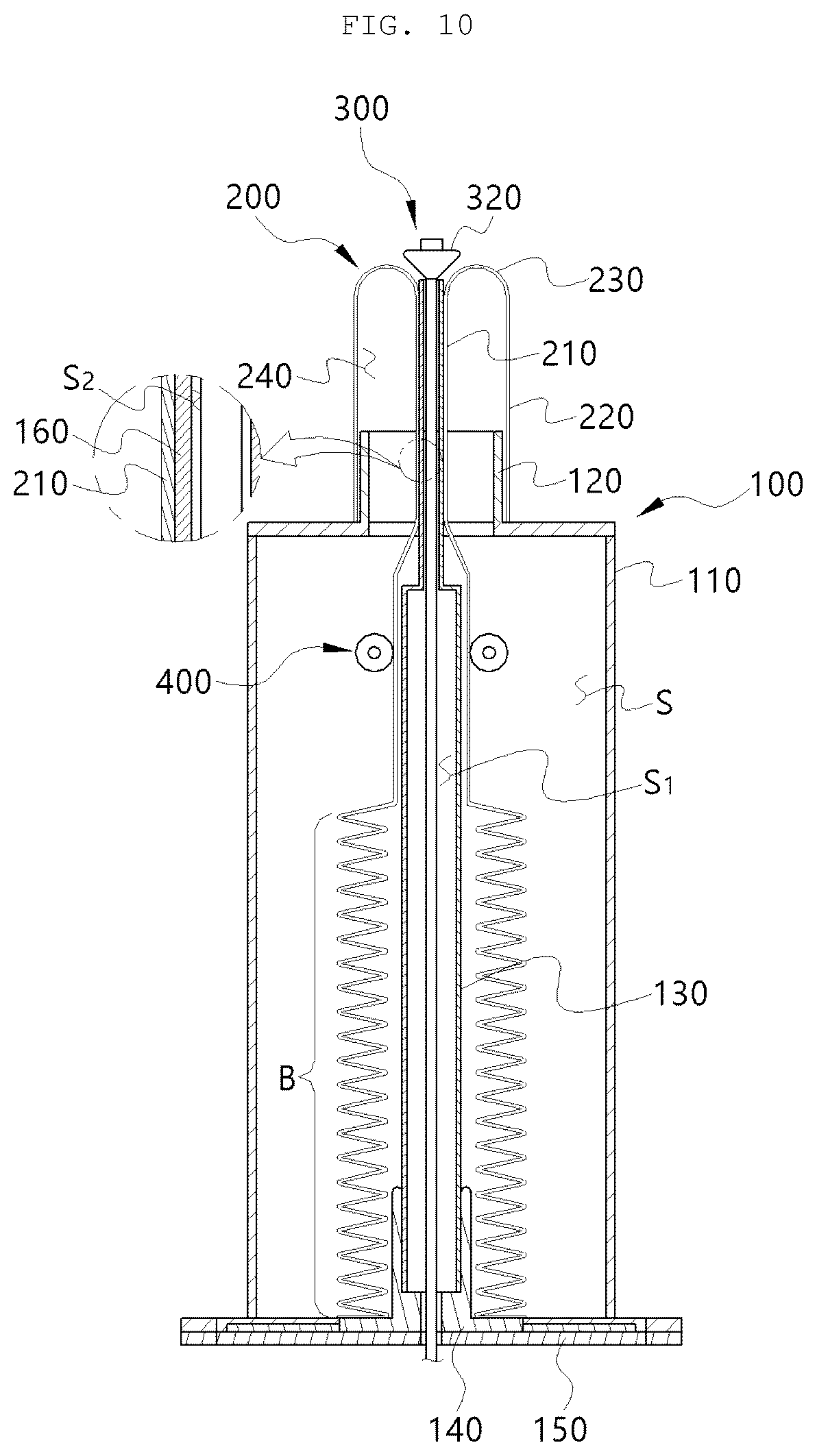 Patent US12311544 Figure 10 – Soft growing robot having folding type growing unit