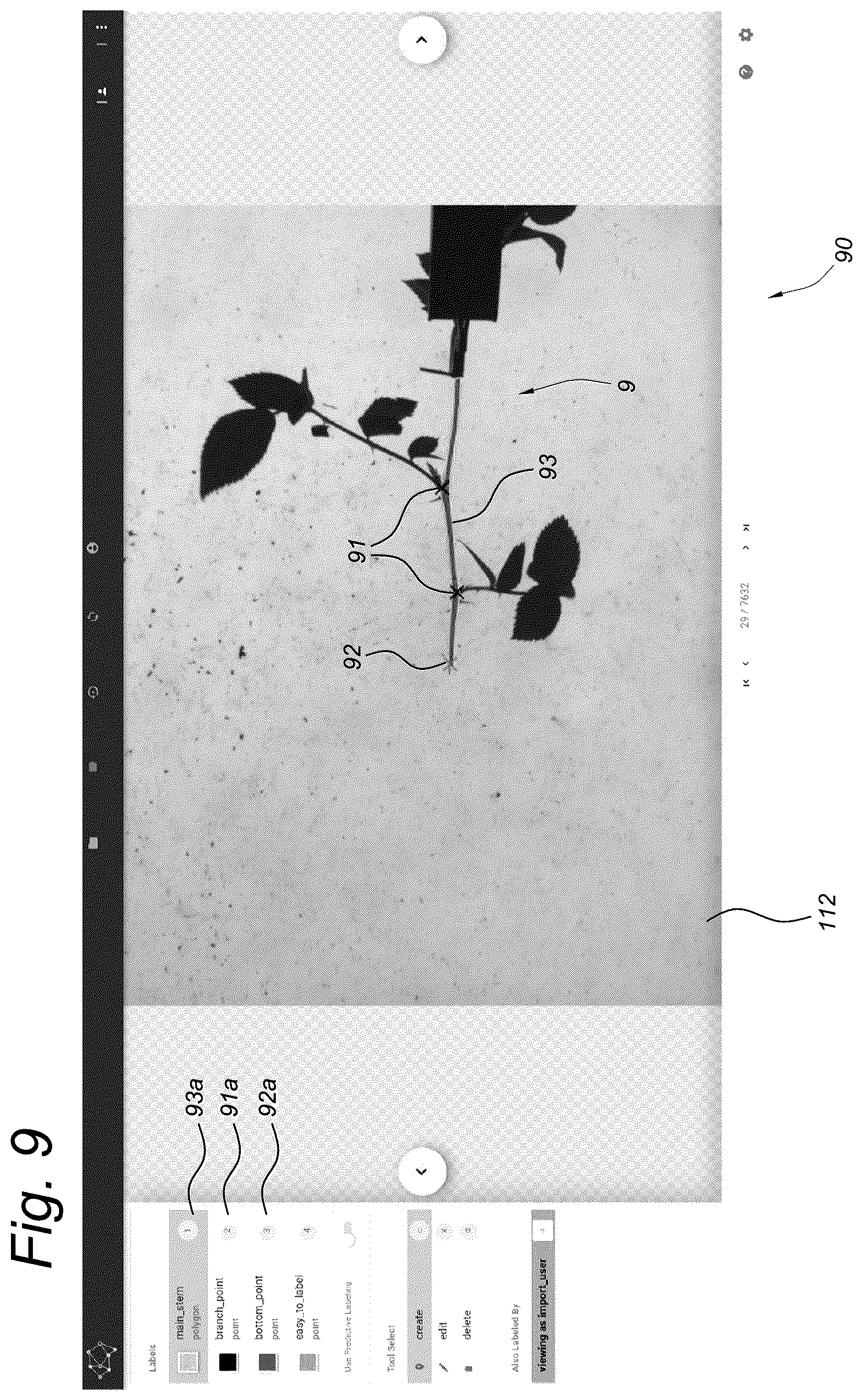 Patent US12311547 Figure 8 – Method for labelling a training set involving a GUI