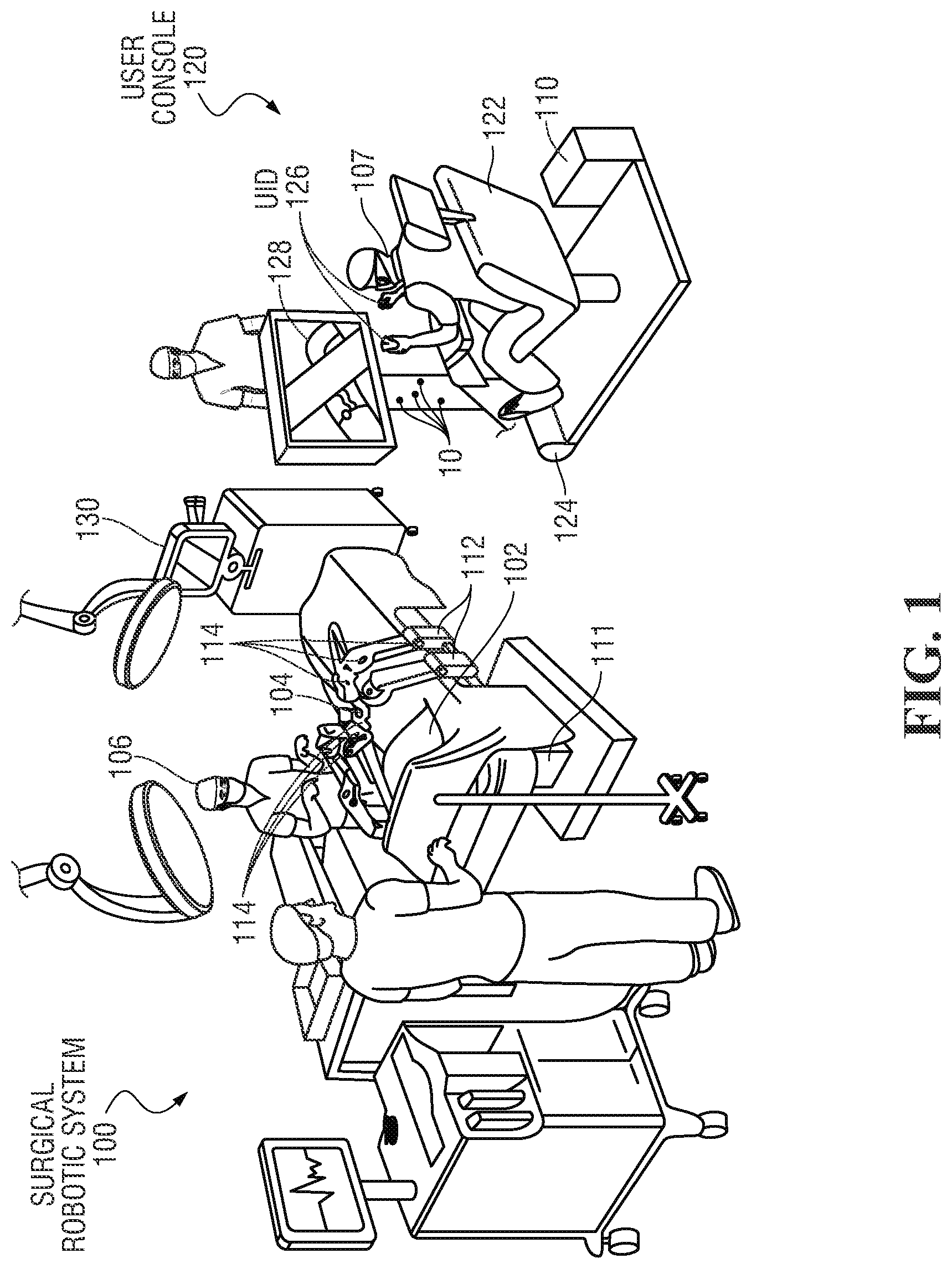 Patent US12311548 Figure 1 – Estimating joint friction and tracking error of a robotics end effector