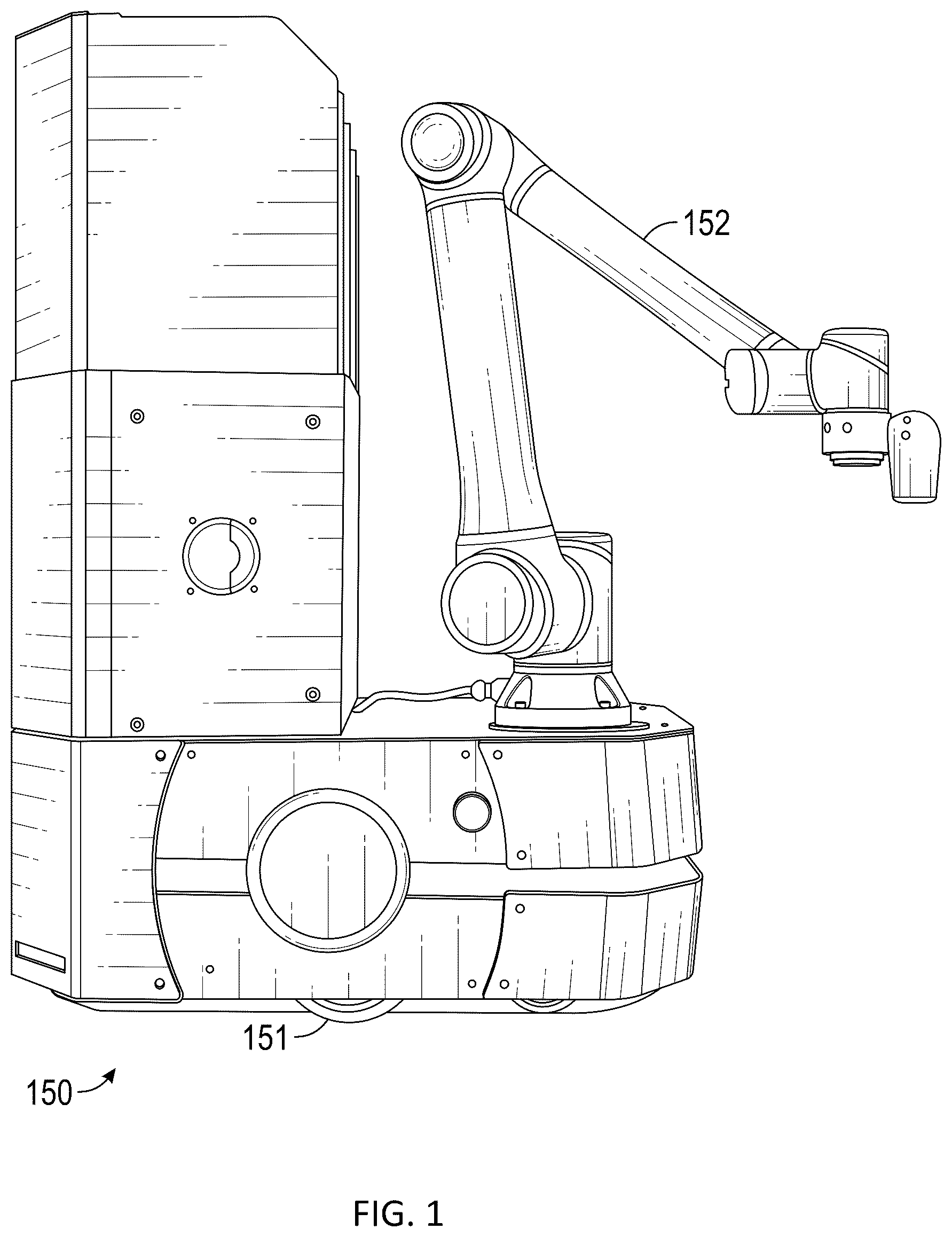 Patent US12311554 Figure 1 – Method and apparatus for dynamically modifying a representation of an autonomous robot