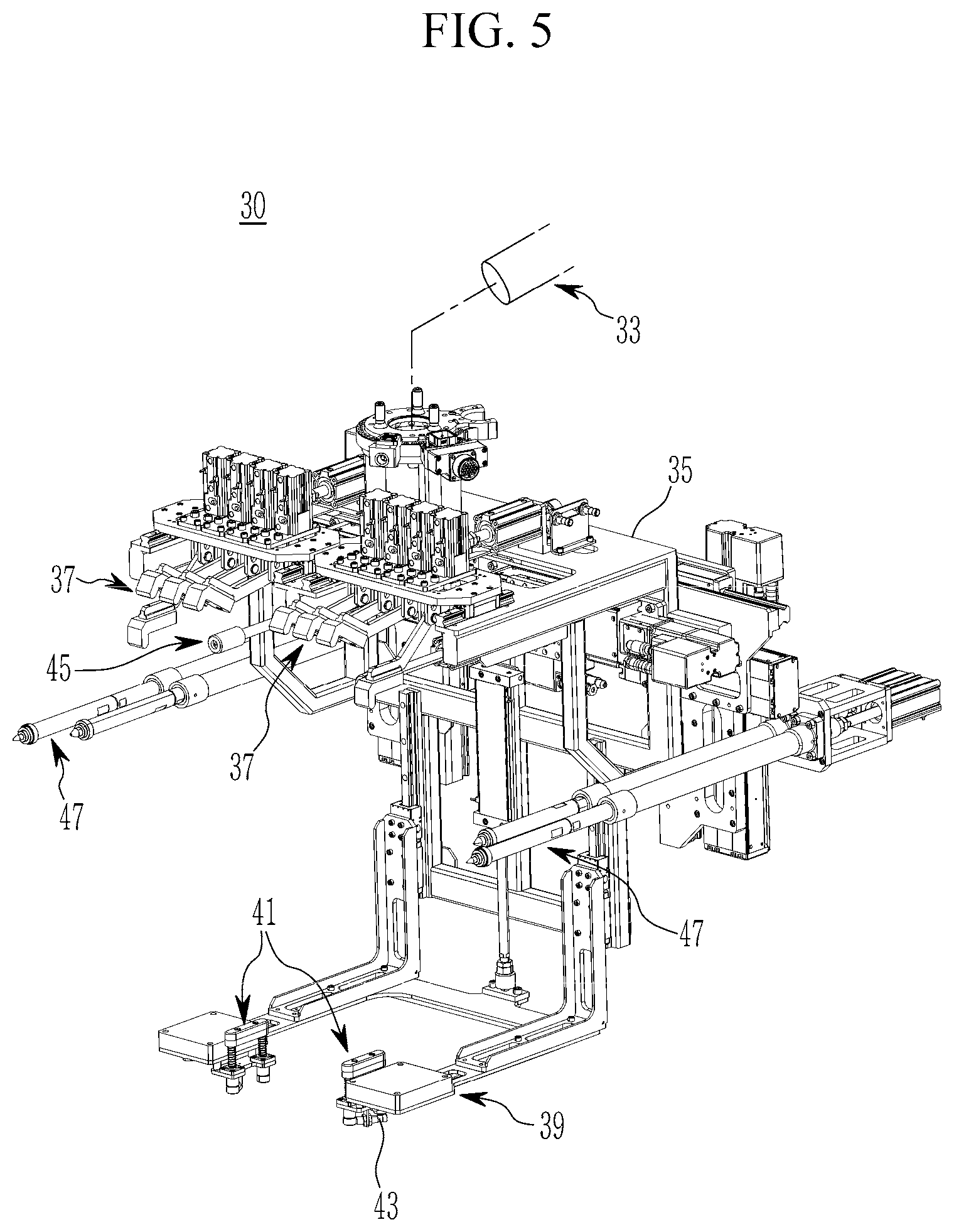 Patent US12311561 Figure 5 – Automated system for mounting front-end module for vehicle
