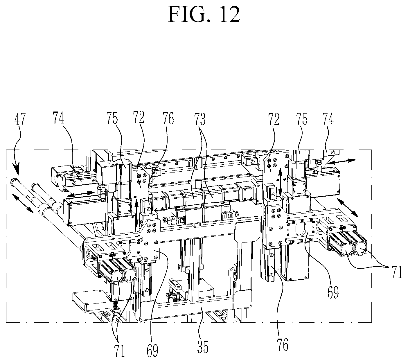 Patent US12311561 Figure 12 – Automated system for mounting front-end module for vehicle