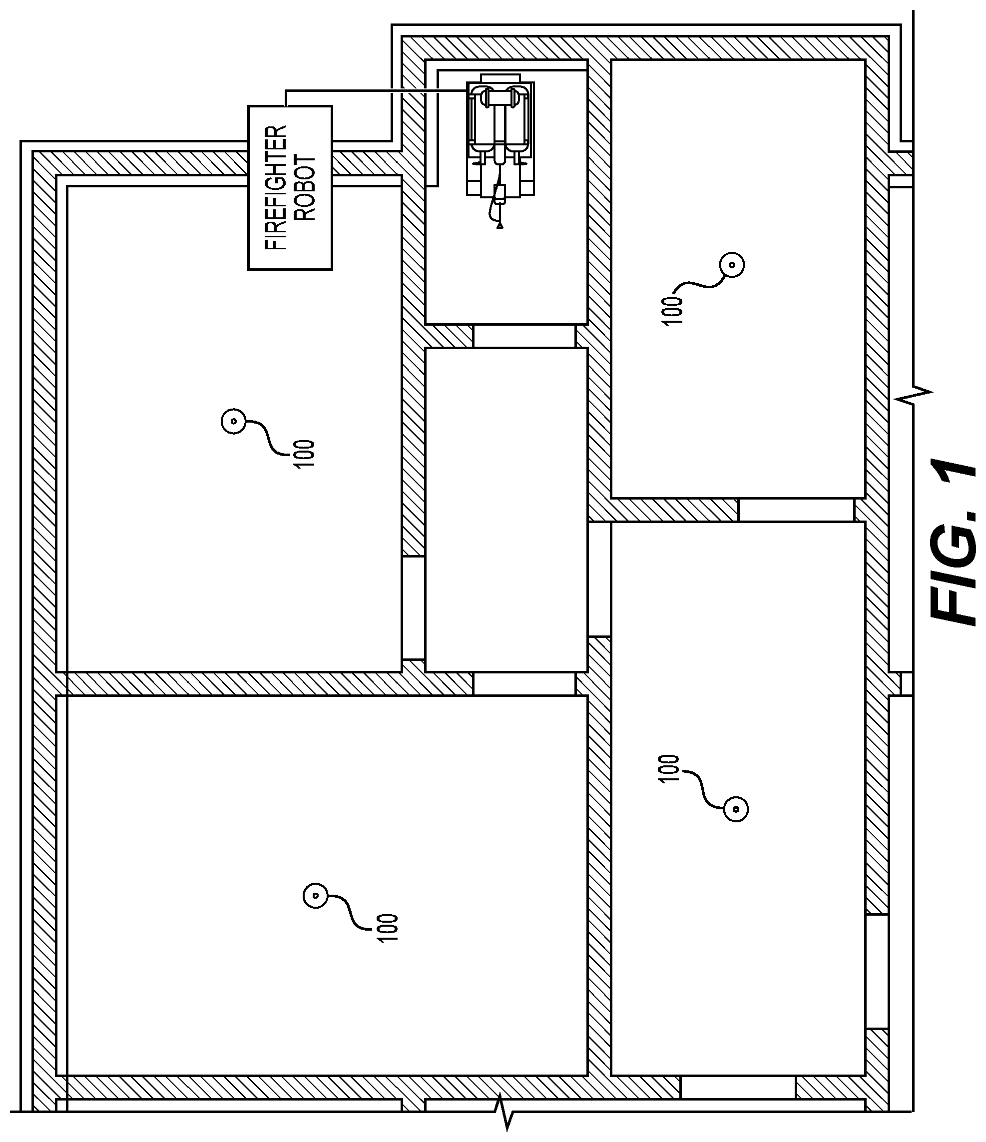 Patent US12311562 — Firefighter robotic system — Figure 1