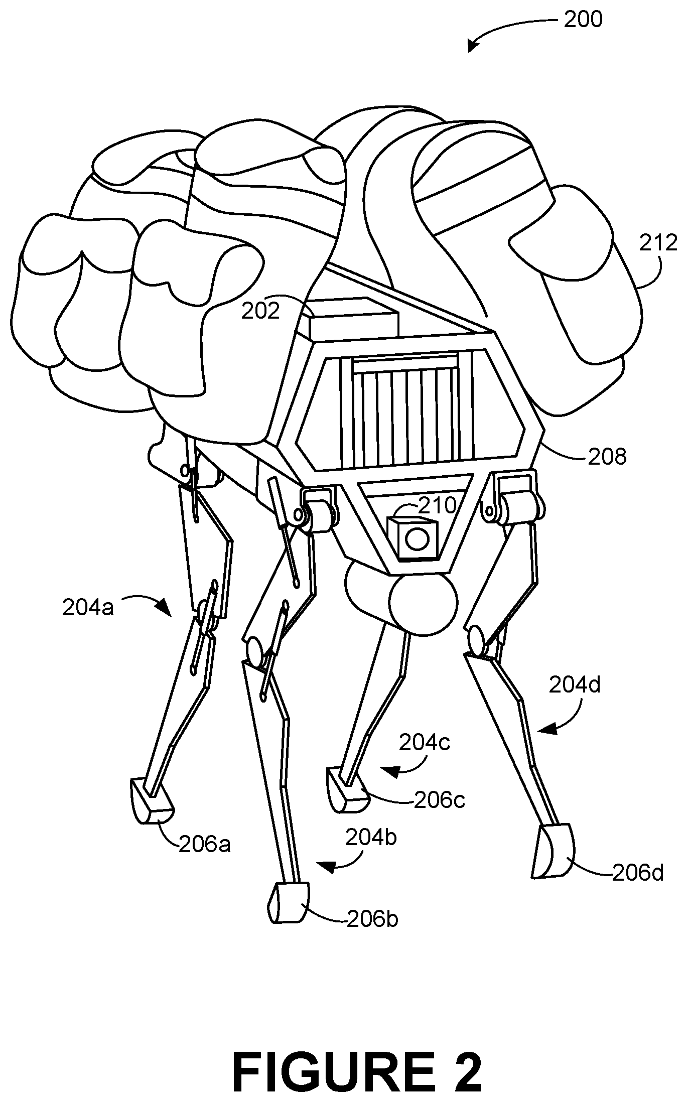 Patent US12311563 Figure 2 – Braking and regeneration control in a legged robot