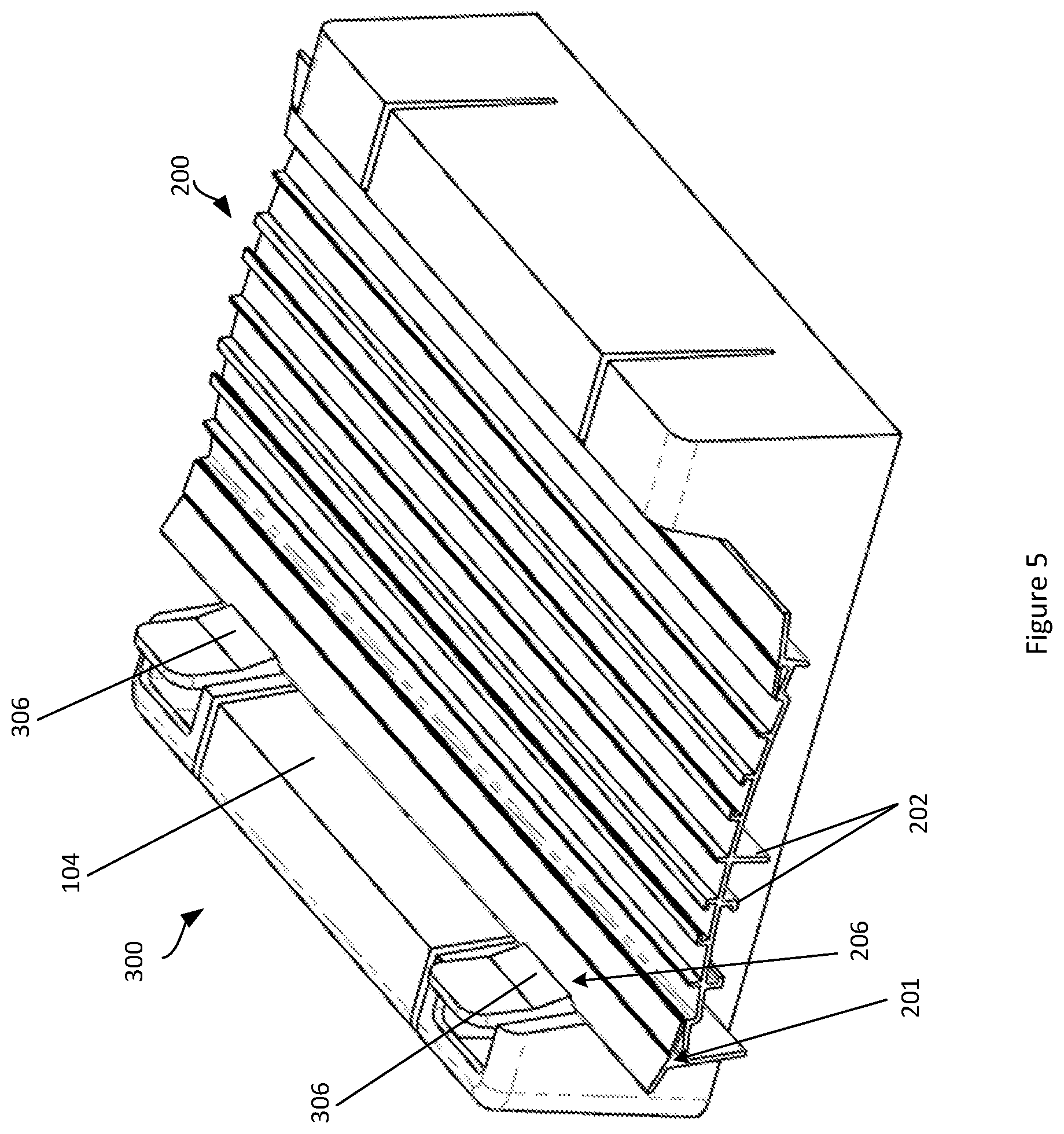Patent US12311566 Figure 5 – Support for cutting a linear product