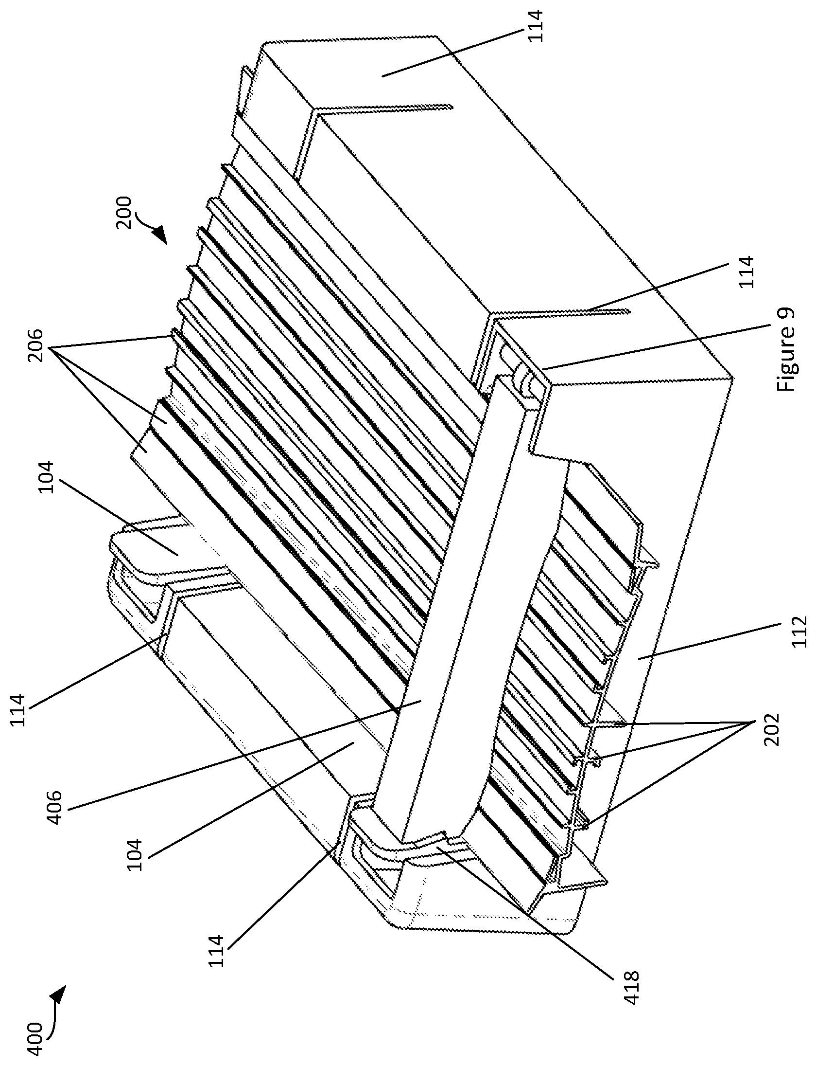 Patent US12311566 Figure 9 – Support for cutting a linear product