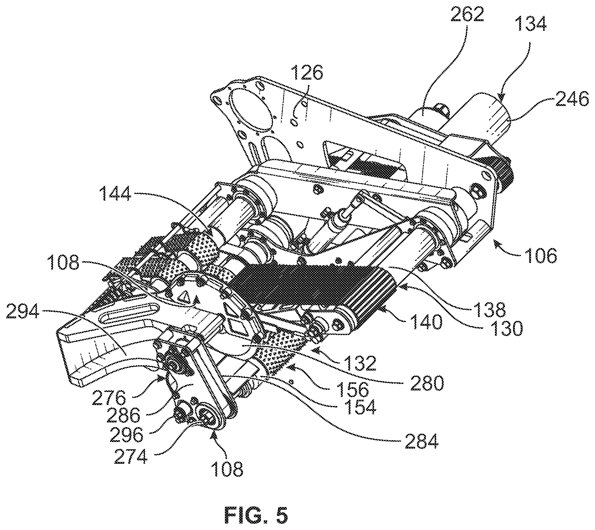 Patent US12311567 Figure 5 – Releasable side strapping assembly for a food product slicing apparatus