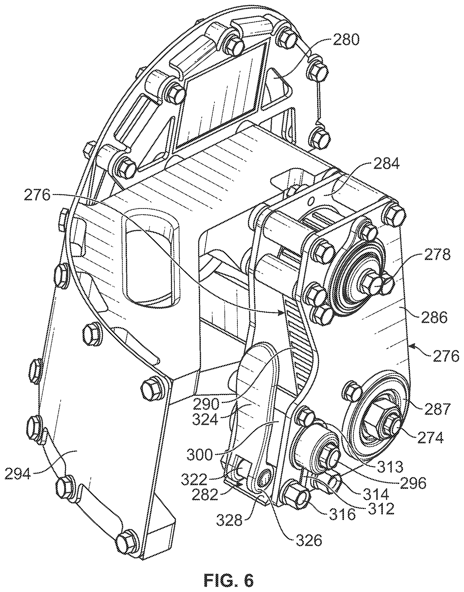 Patent US12311567 Figure 6 – Releasable side strapping assembly for a food product slicing apparatus