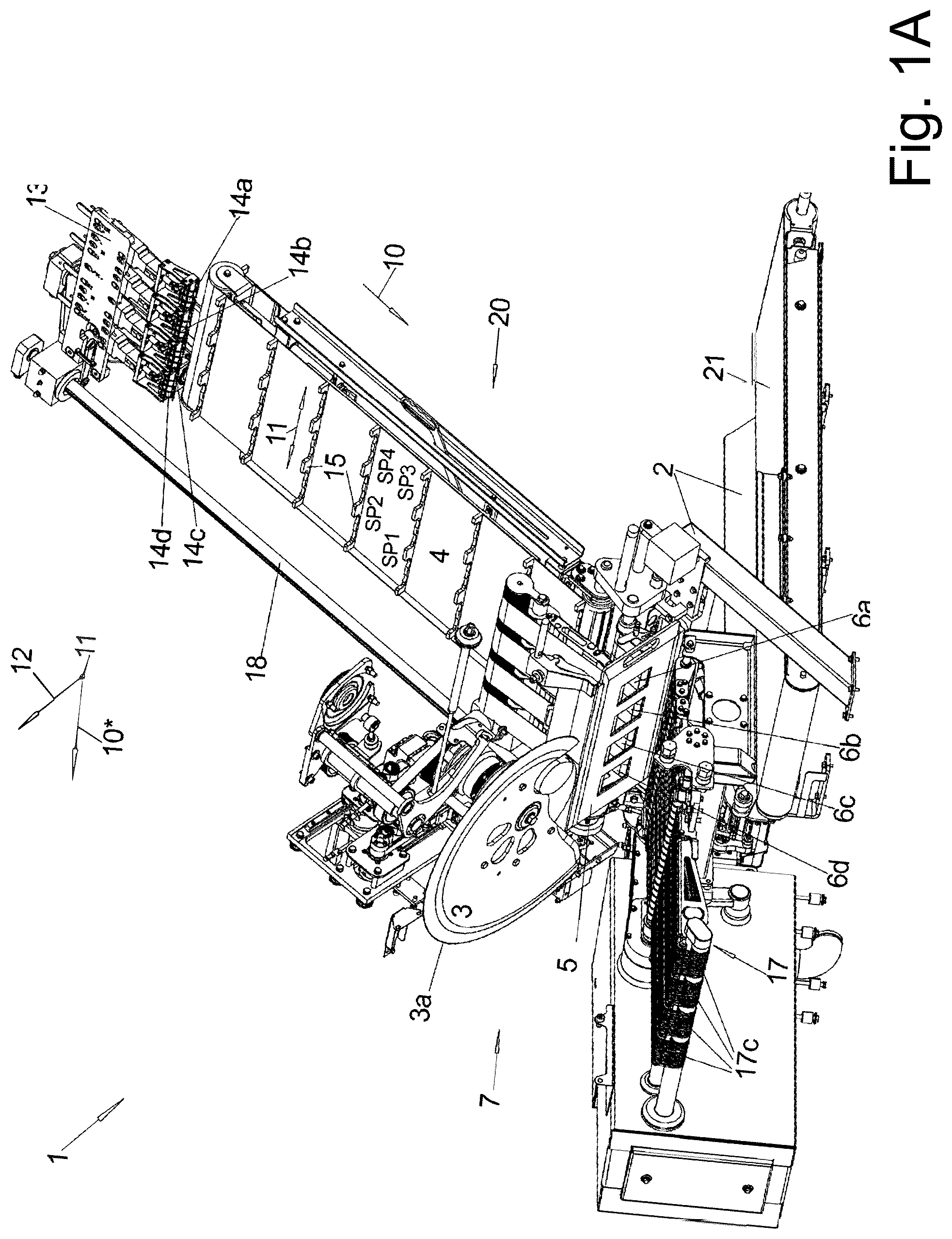 Patent US12311568 Figure 1 – Method for the parallel production of shingled portions with different number of slices and suitable slicing machine