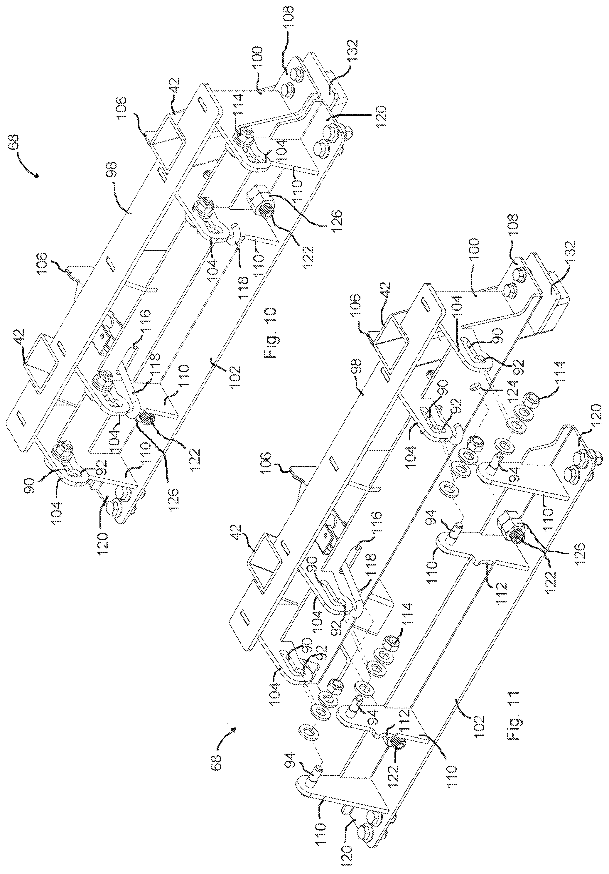 Patent US12311569 Figure 6 – Portable sawmill with folding bed