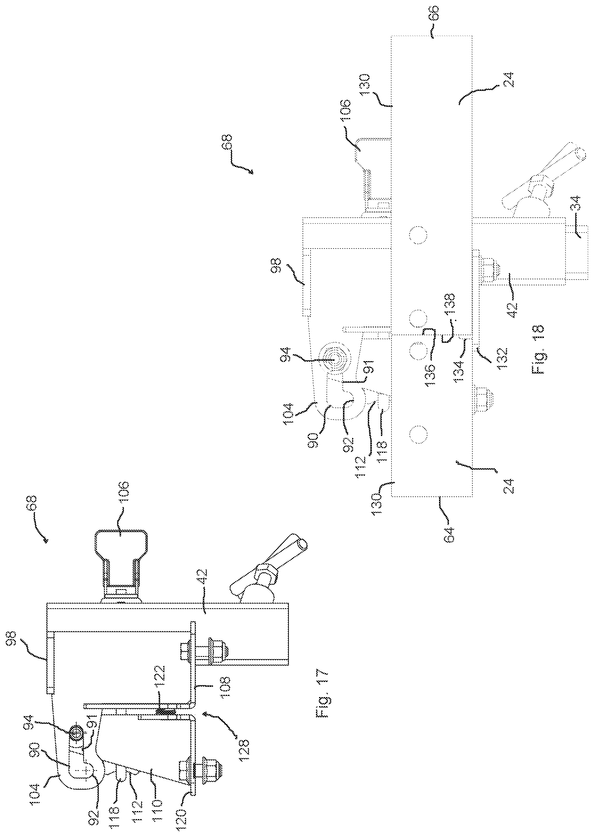 Patent US12311569 Figure 10 – Portable sawmill with folding bed